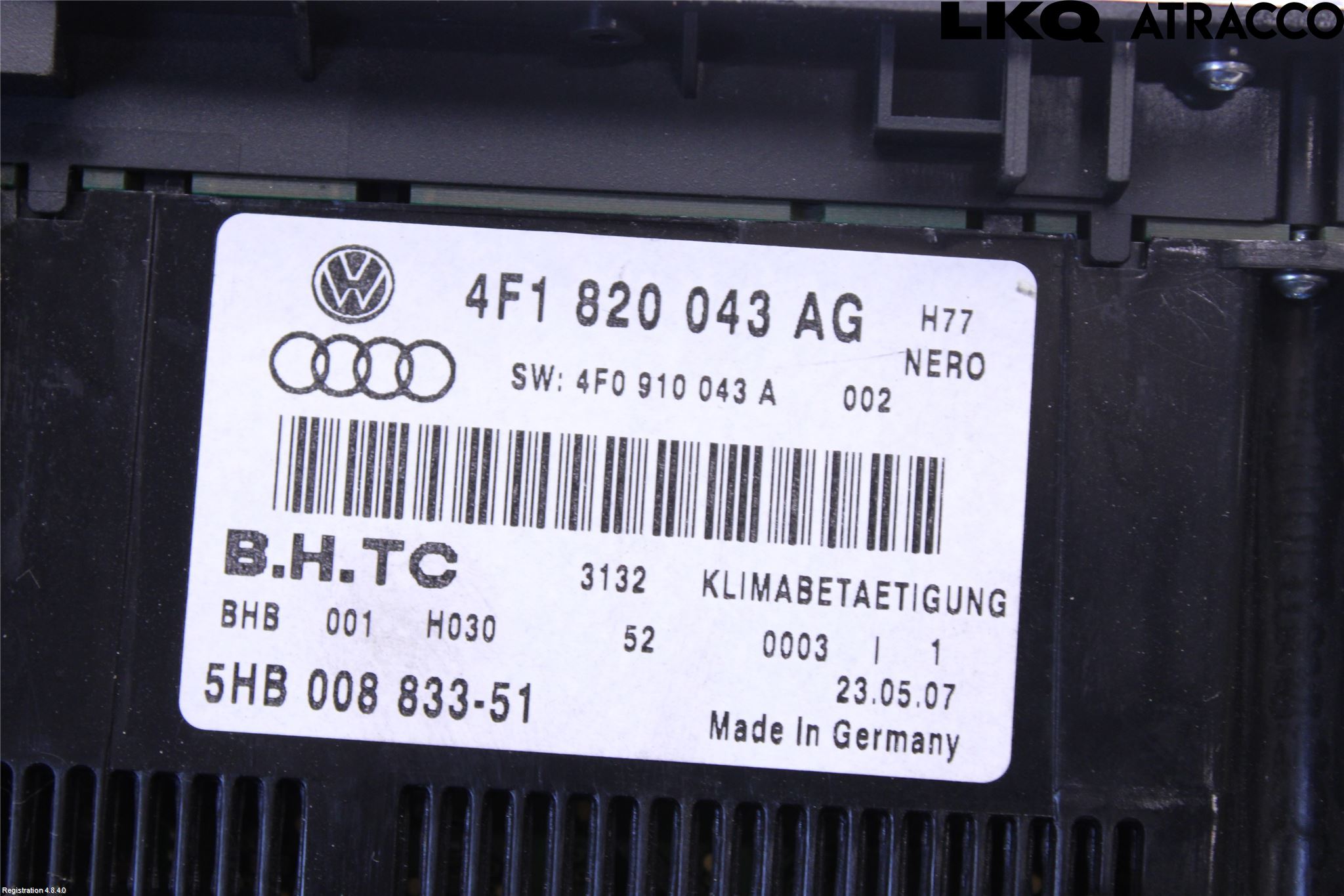 Audi A6/S6     05-11 Ac Styrenhet Ac Manöveren