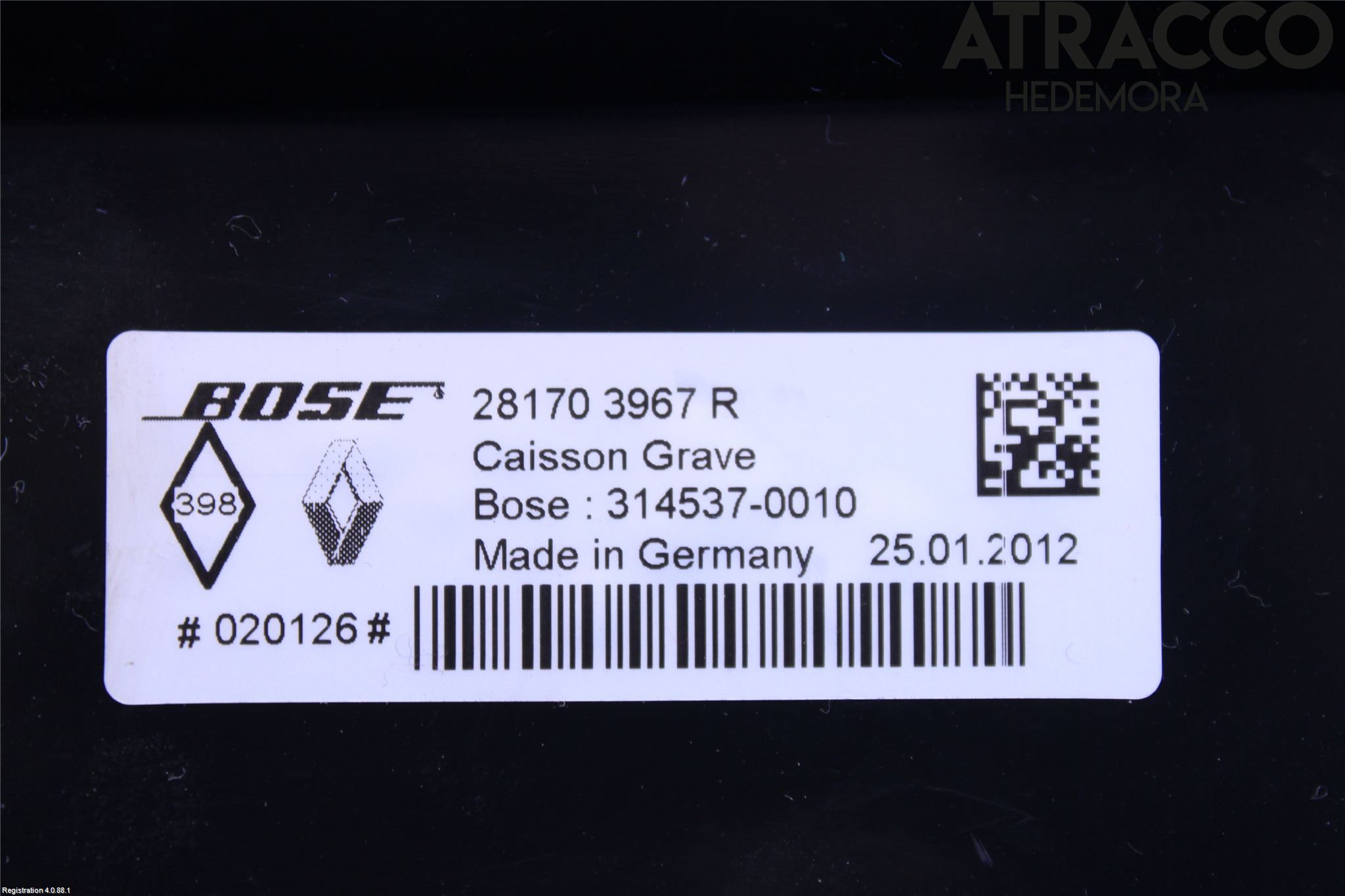 Renault MEGANE III 09-15 Högtalare