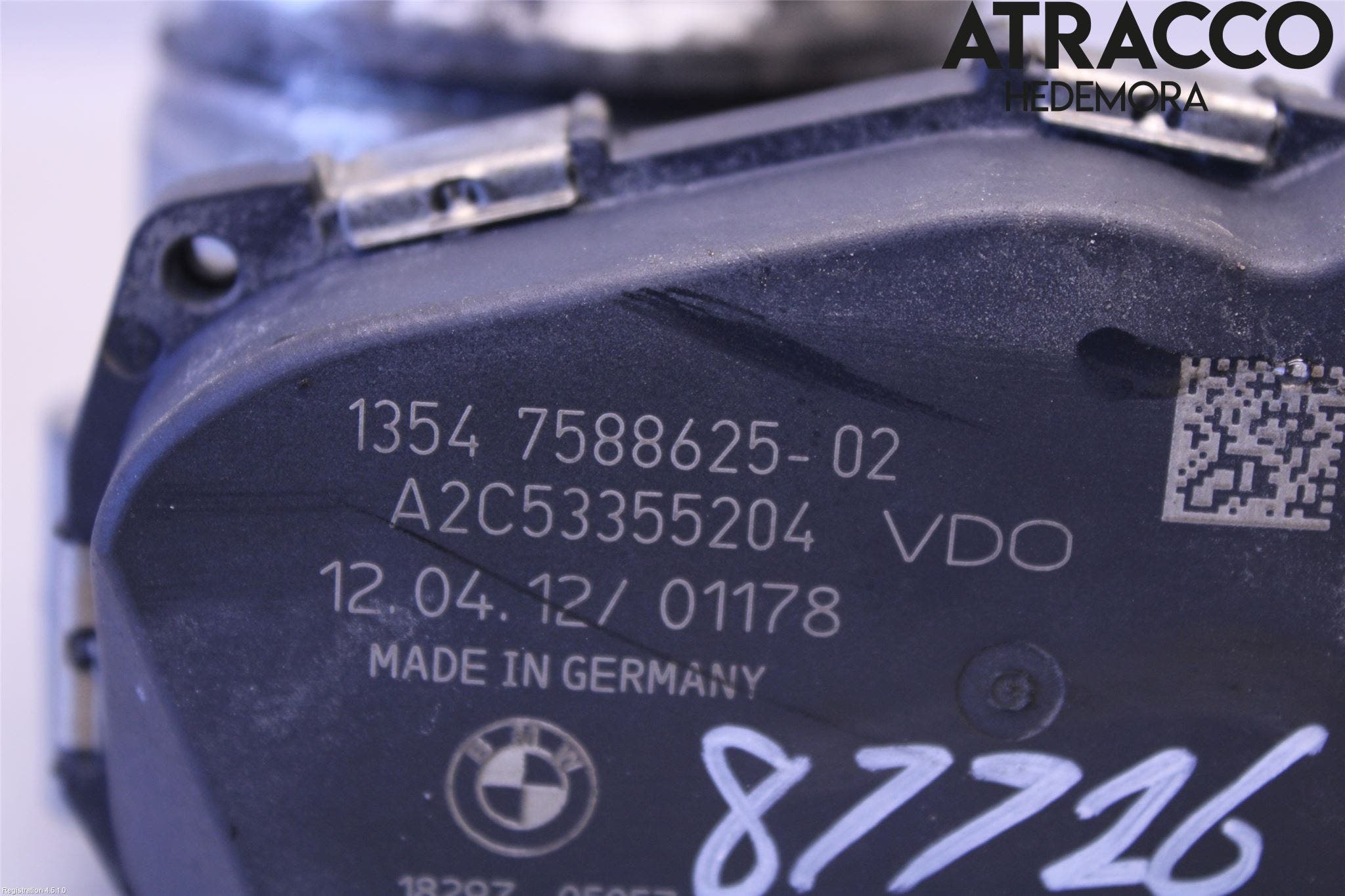 BMW 3 F30/F31/F80 12-19 Injspjällhus