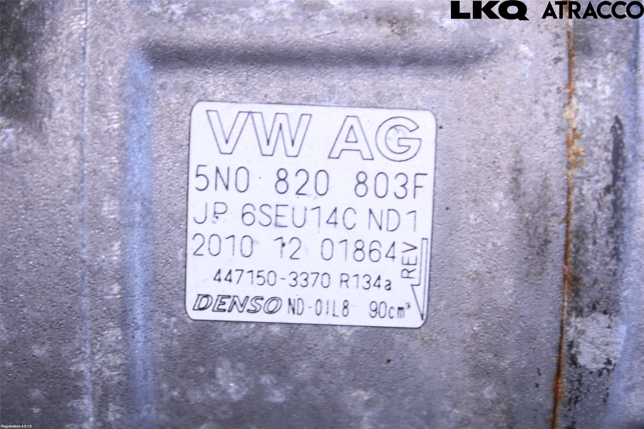 Volkswagen VW GOLF VI 09-13 Ac Kompressor