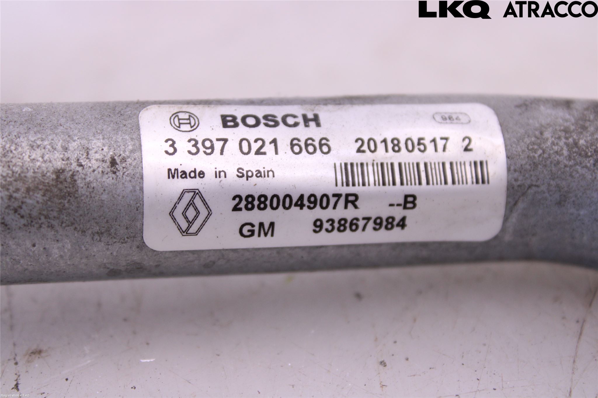 Fiat TALENTO 16- Torkarmekanism Vindruta