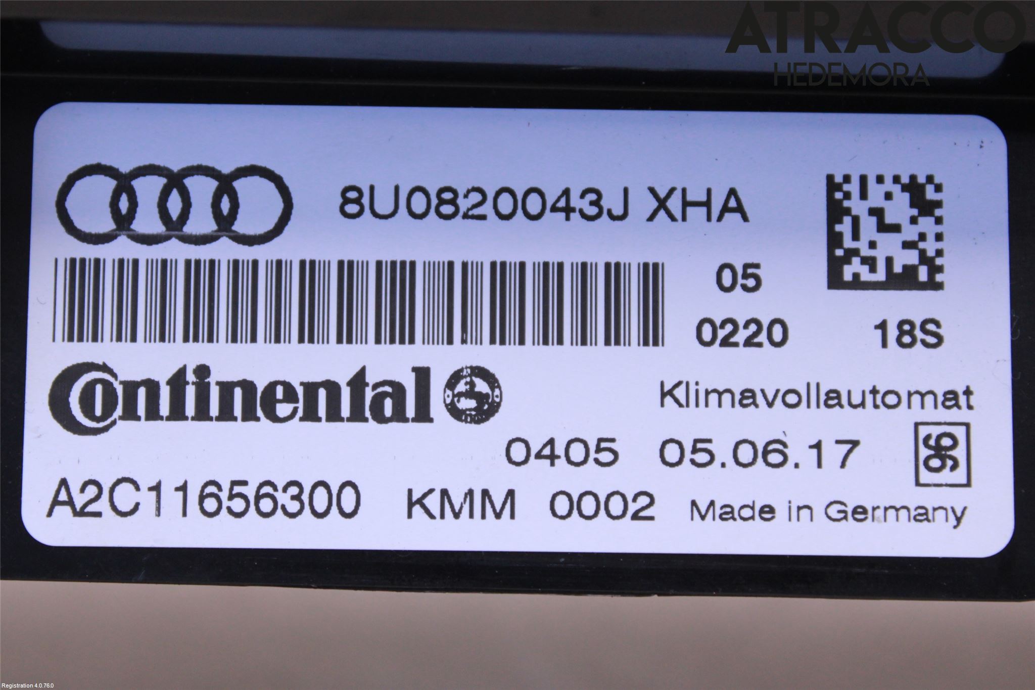 Audi Q3 8U 12-18 Ac Styrenhet Ac Manöveren