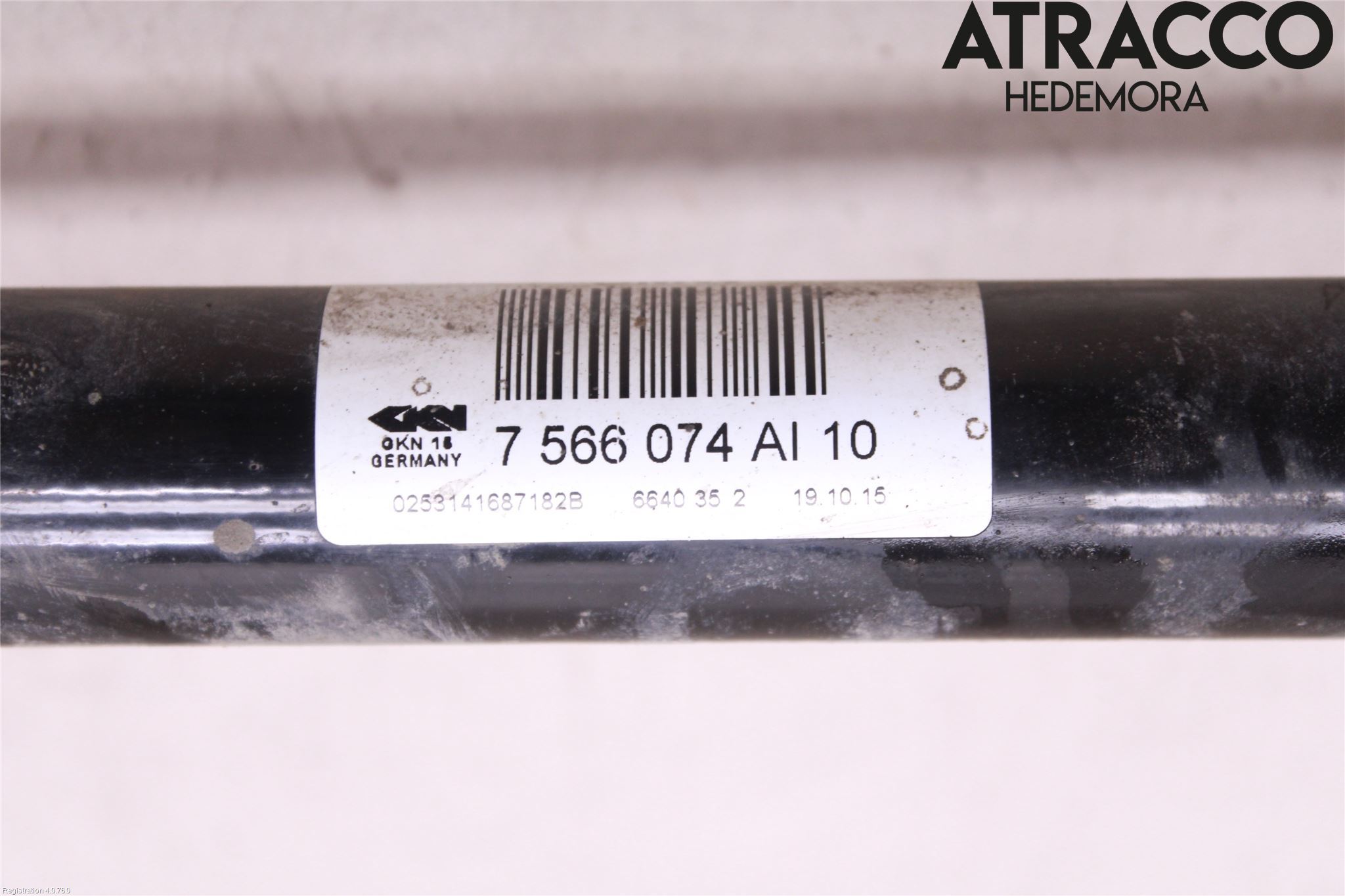 BMW 5 GT F07 09-17 Drivaxel Bak Höger