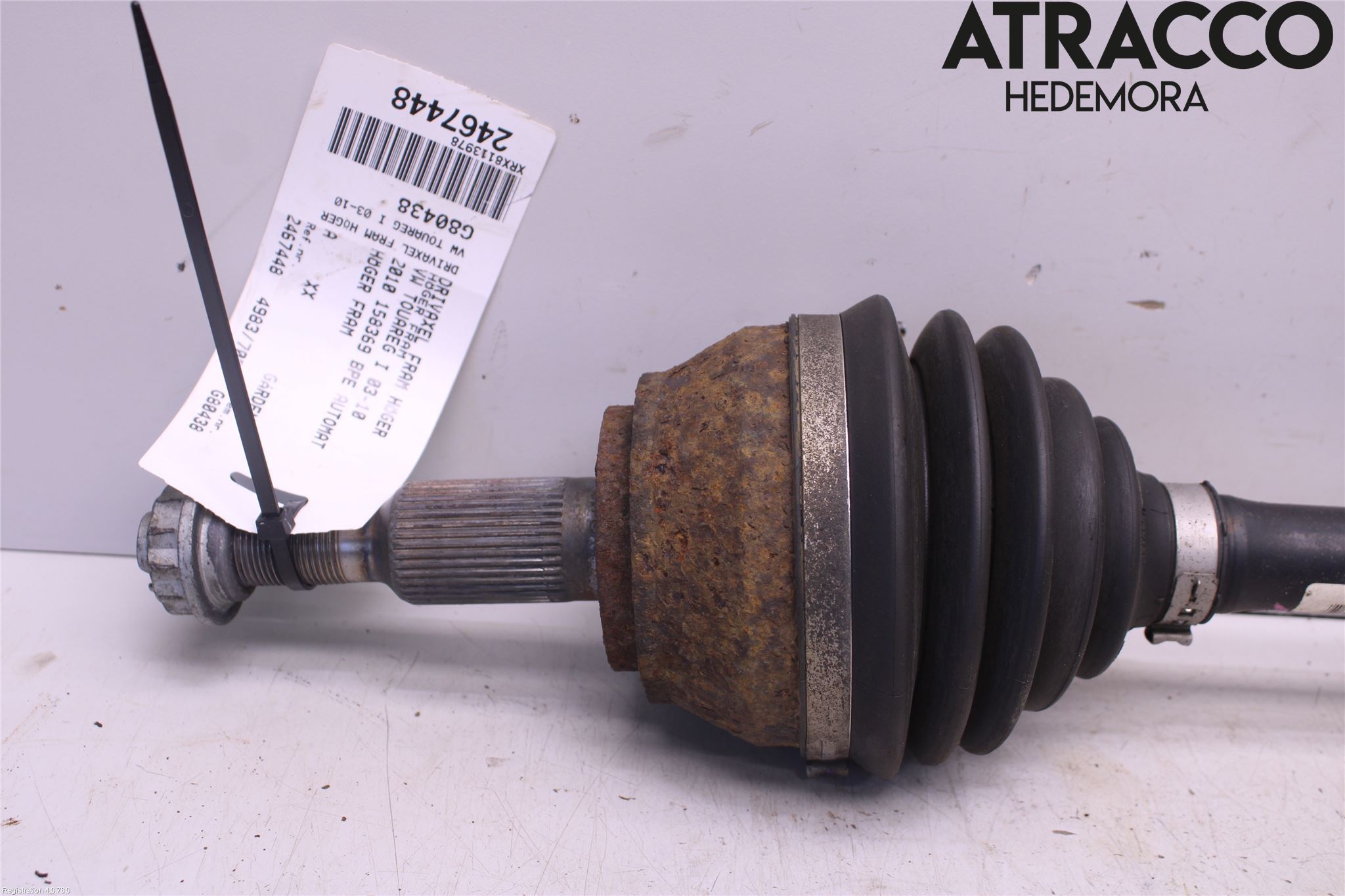 Volkswagen VW TOUAREG 7L 03-10 Drivaxel Fram Höger