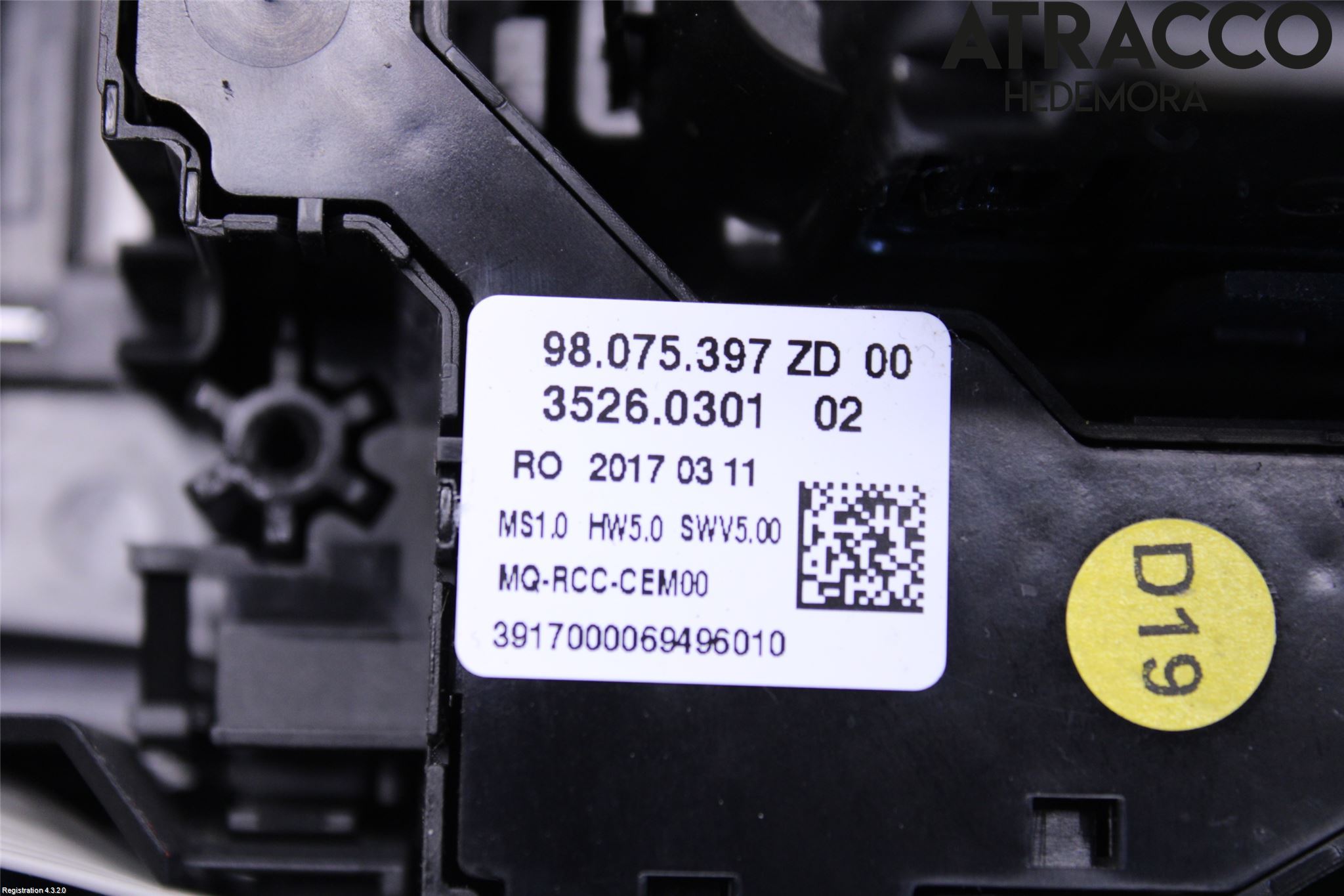 Citroen JUMPY/E-JUMPY 16- Instrument-Radio Sarg