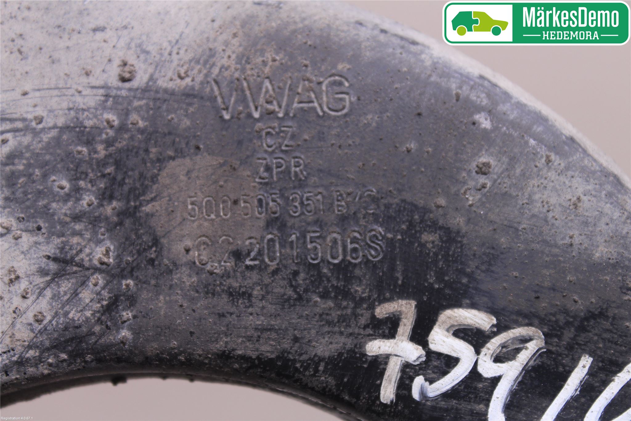 Volkswagen VW GOLF / E-GOLF VII 13-20 Bärarm Bak Övre Höger