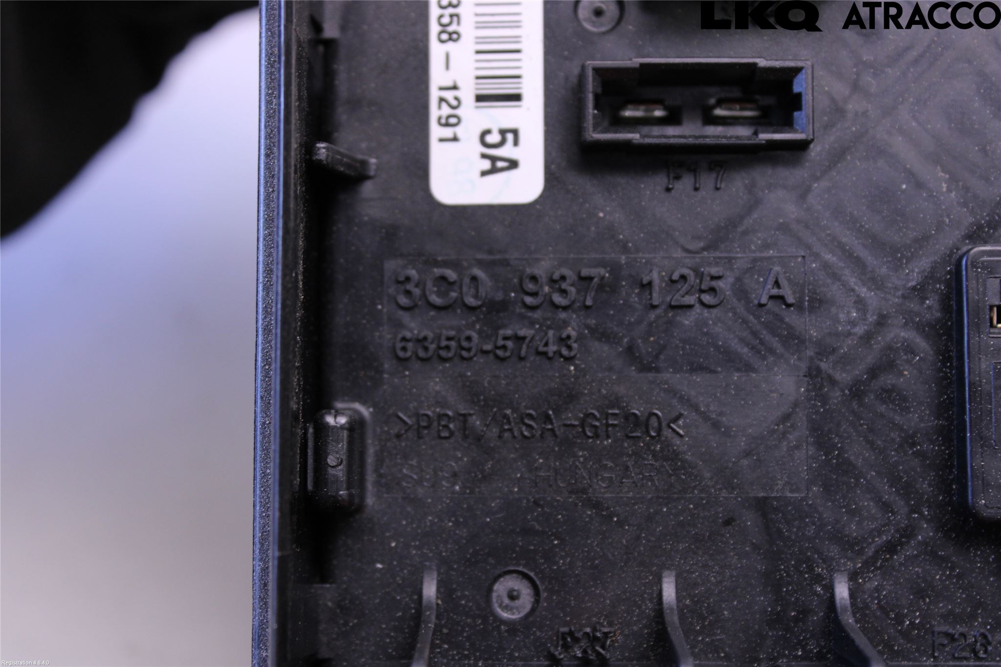 Volkswagen VW TIGUAN 07-16 Säkringsdosa-Elcentral