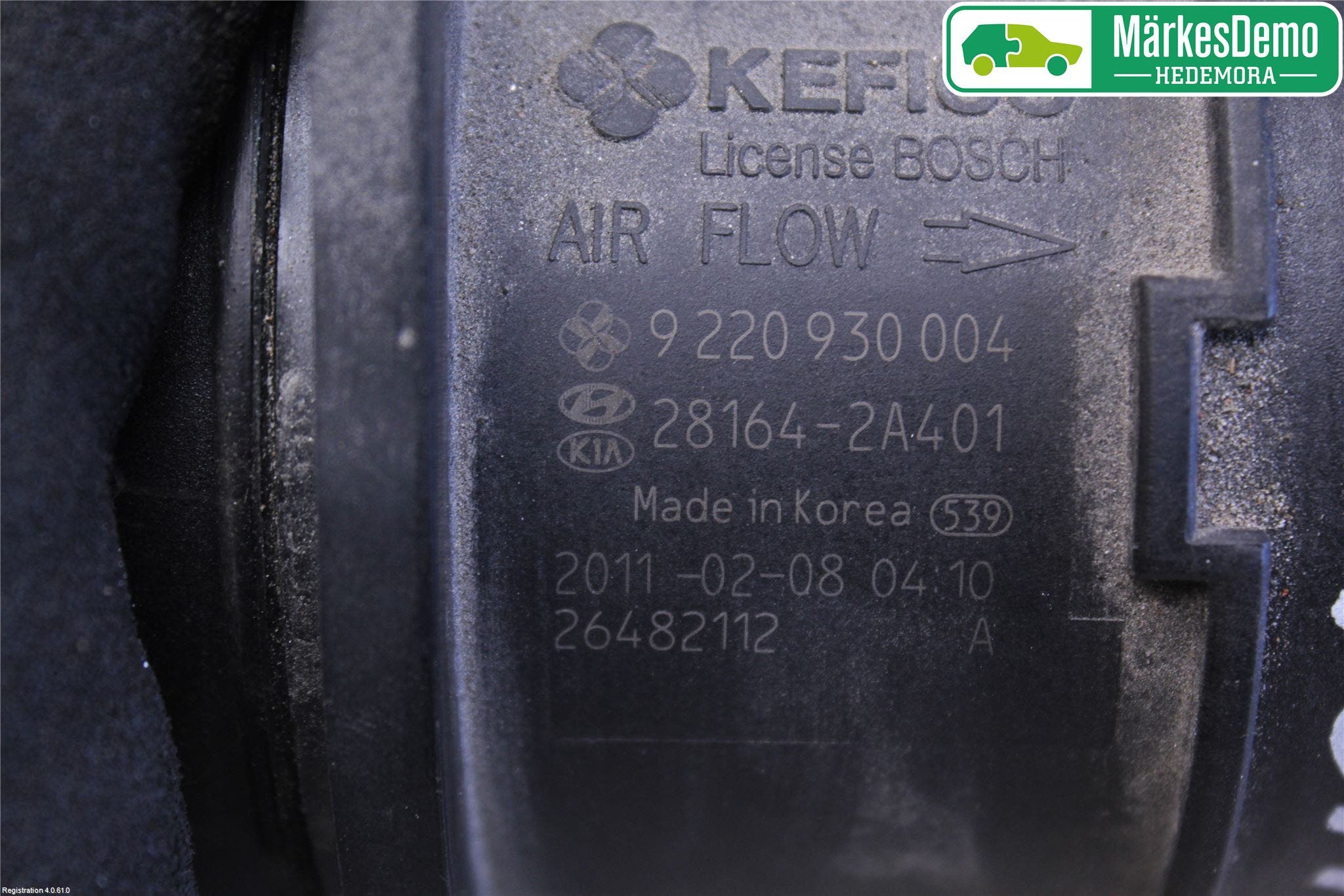 Hyundai i30 FD 07-12 Injluftmassamätare