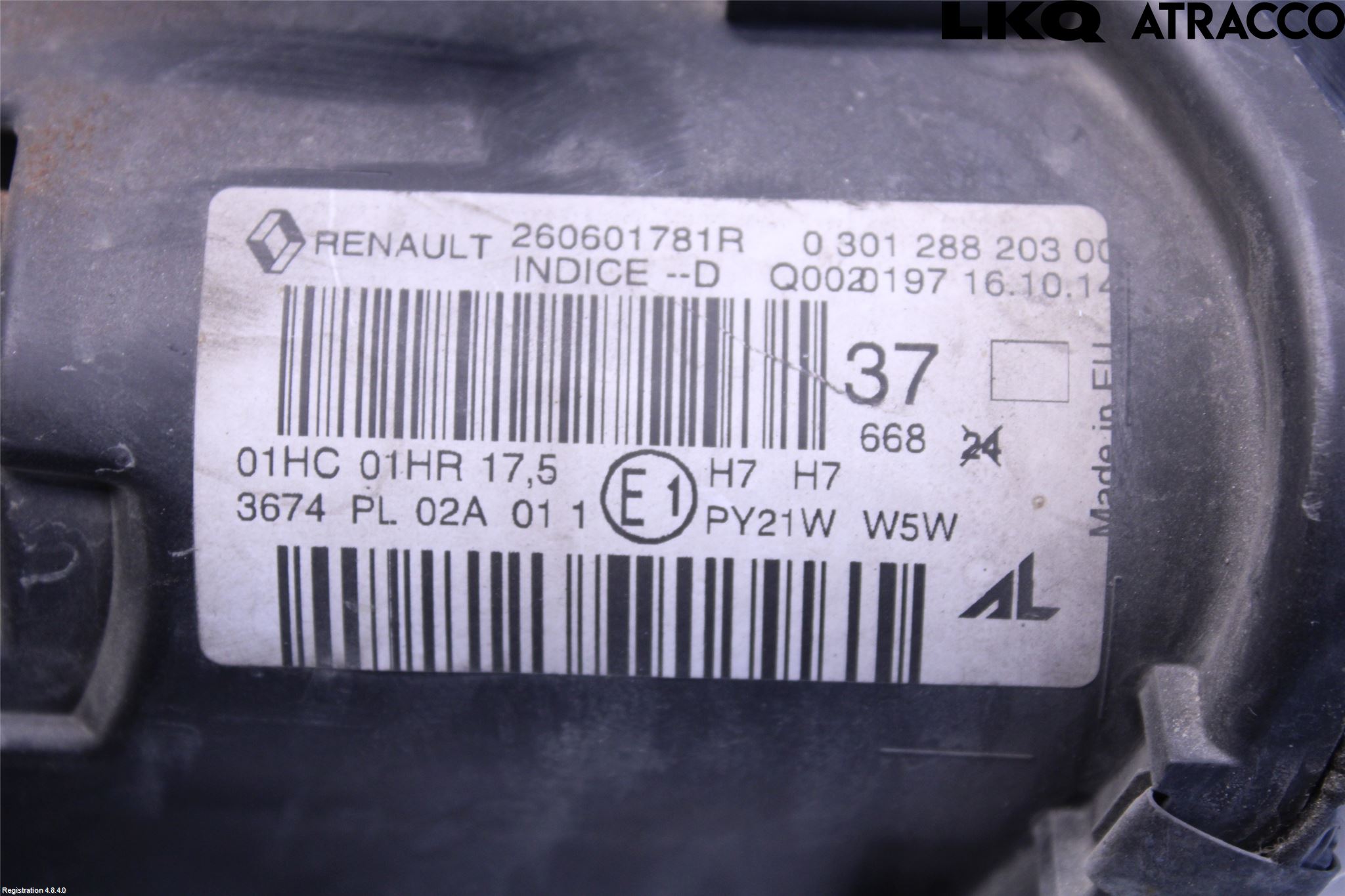Renault MEGANE III 09-15 Strålkastare Vänster