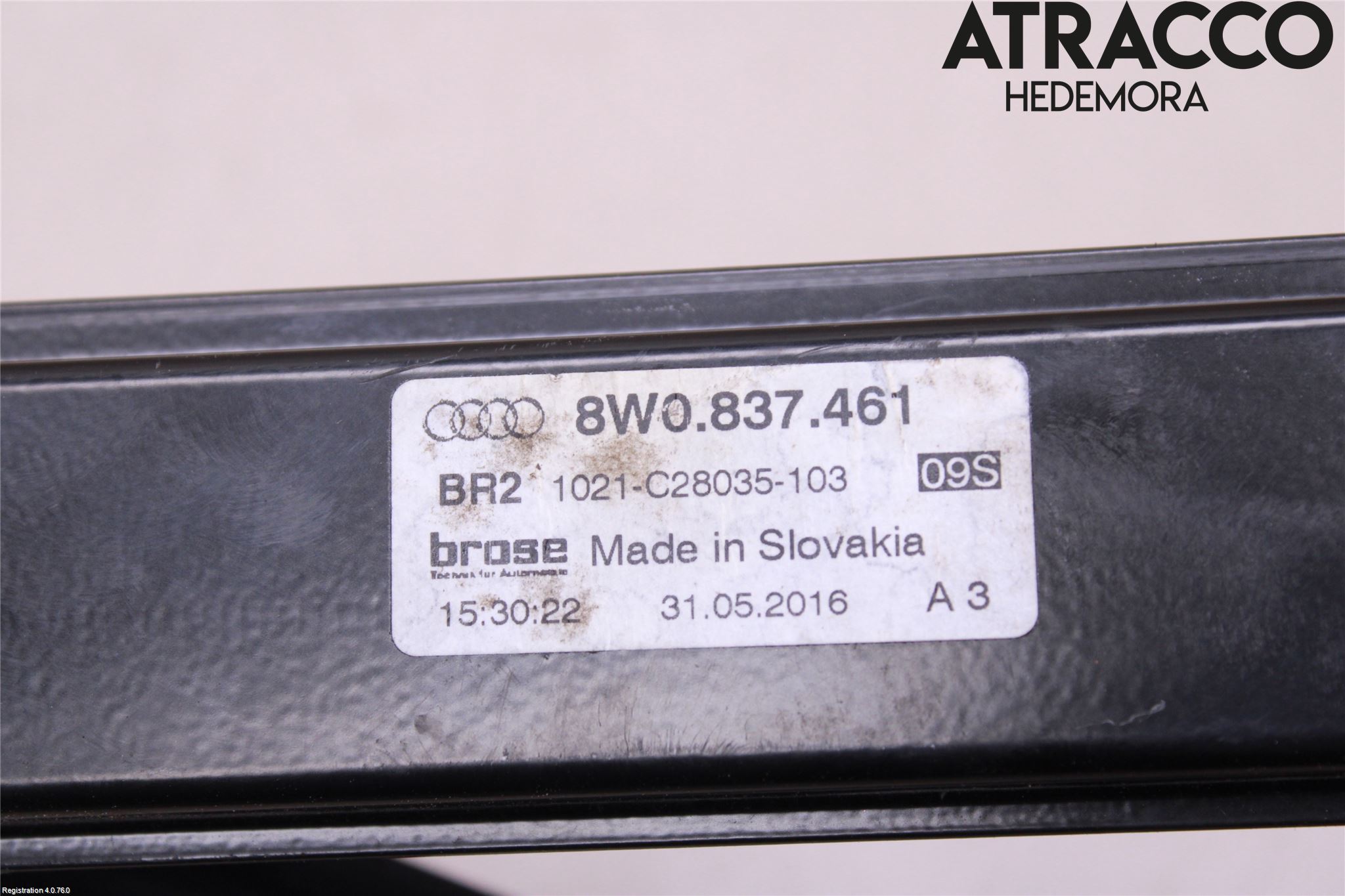 Audi A4/S4 B9 16-19 Fönsterhiss El Kompl