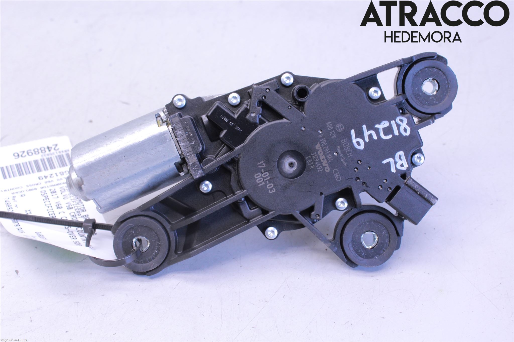 Volvo V60 CROSS COUNTRY 16-18 Torkarmotor Baklucka