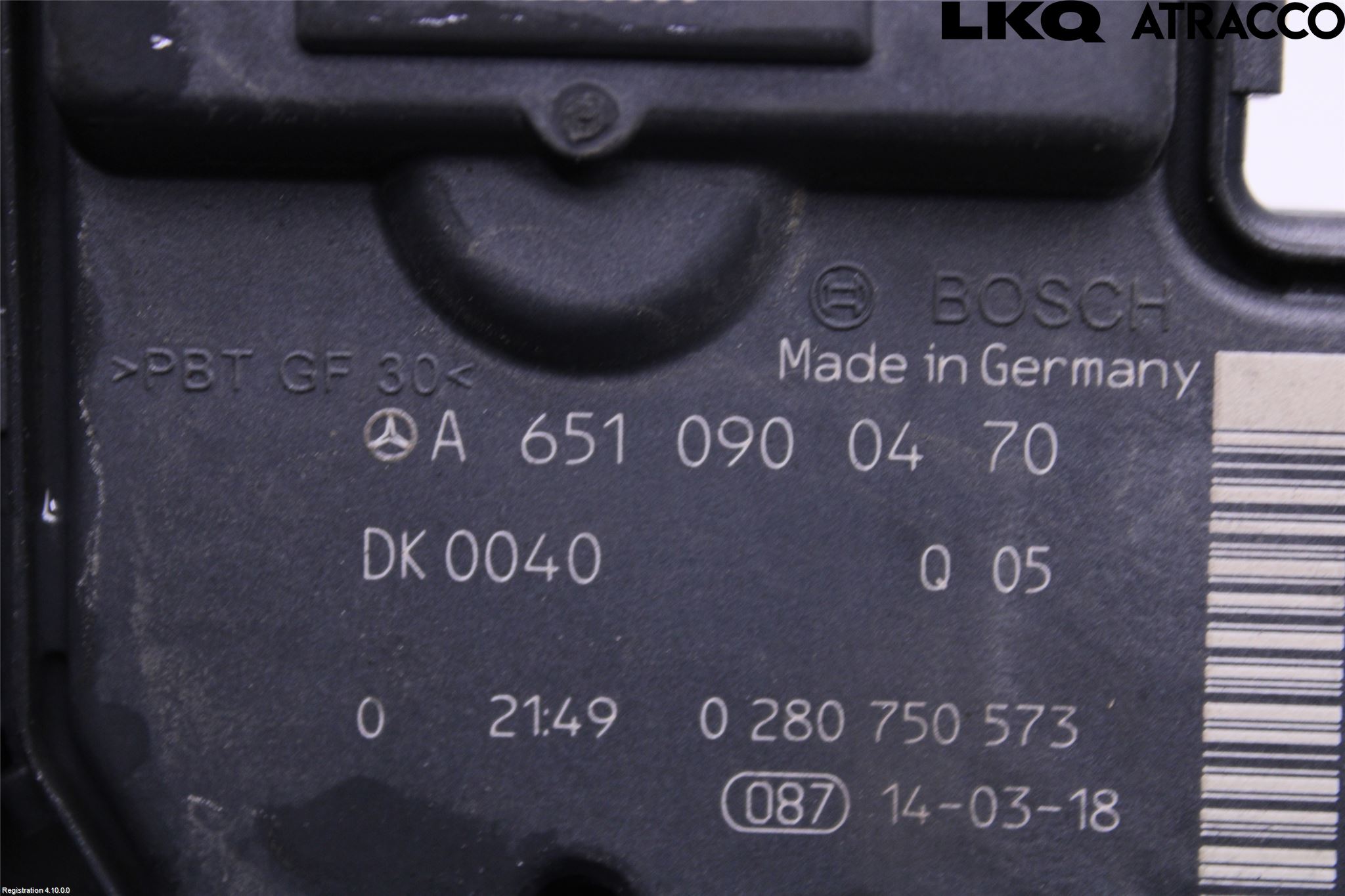 Mercedes-Benz MB B-KLASS (W246/W242) 12-19 Injspjällhus