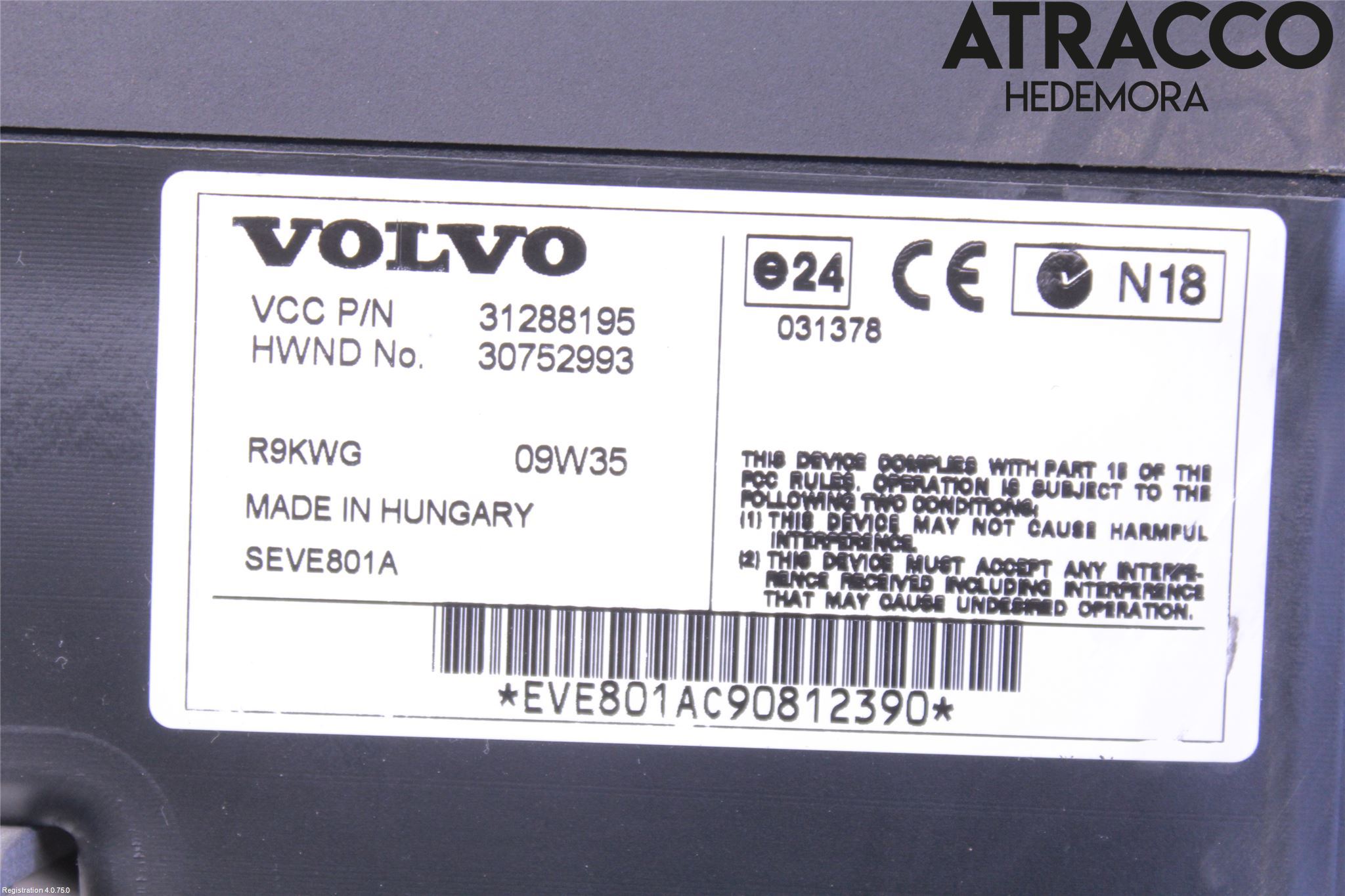 Volvo XC60 09-13 Högtalare