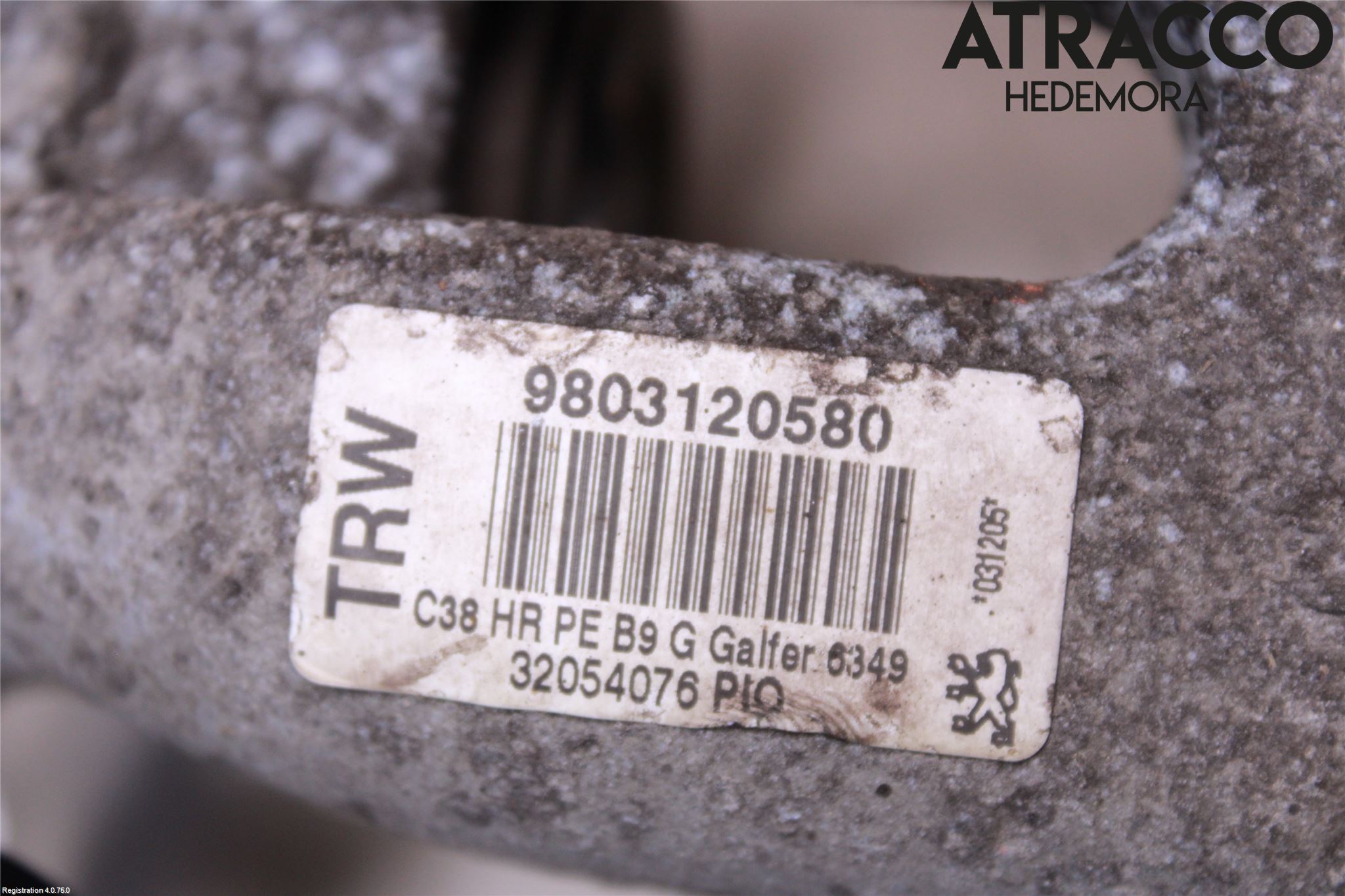 Citroen BERLINGO 08-18 Bromsok Bak Vänster