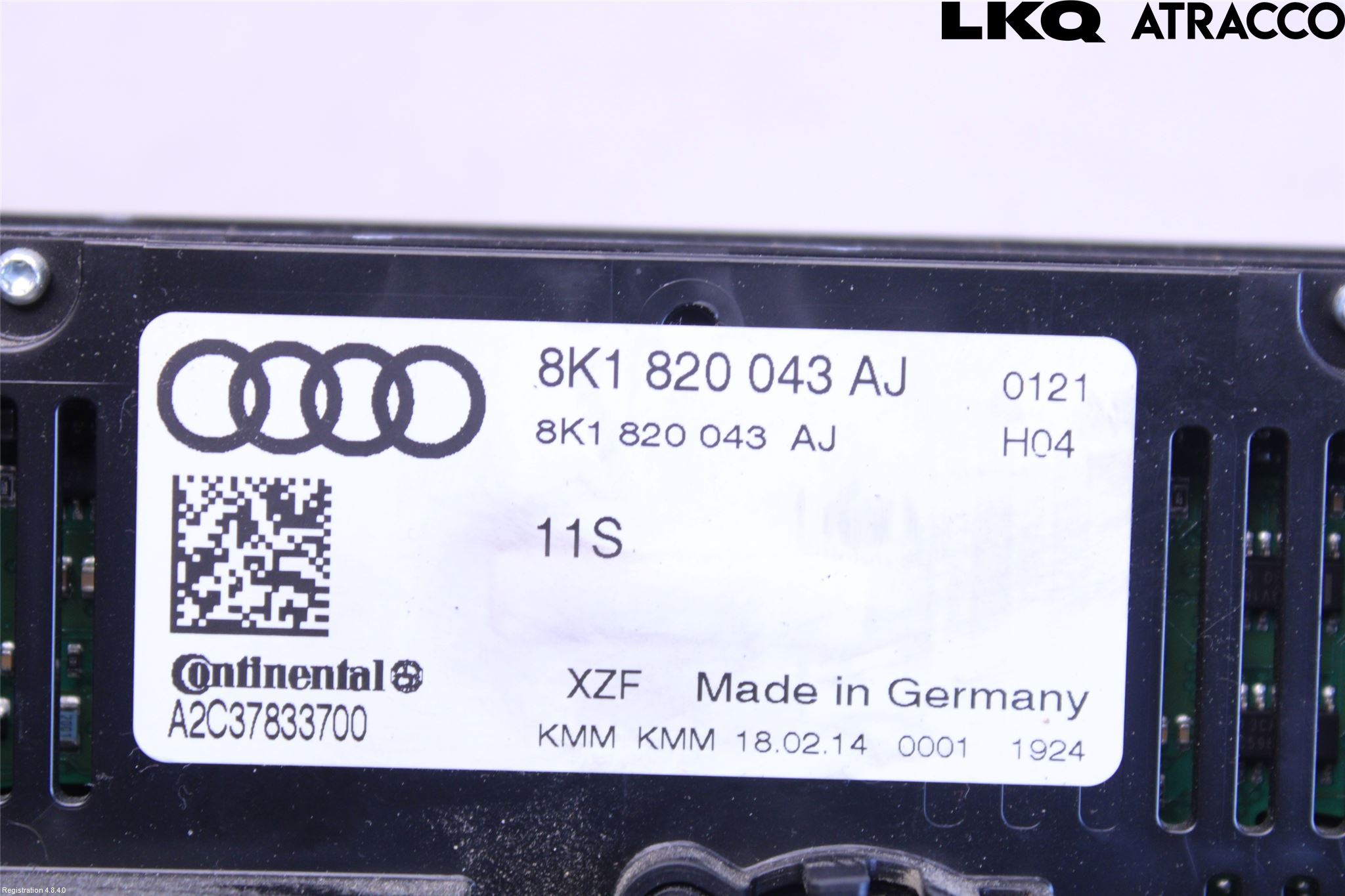 Audi A4 12-15 Ac Styrenhet Ac Manöveren