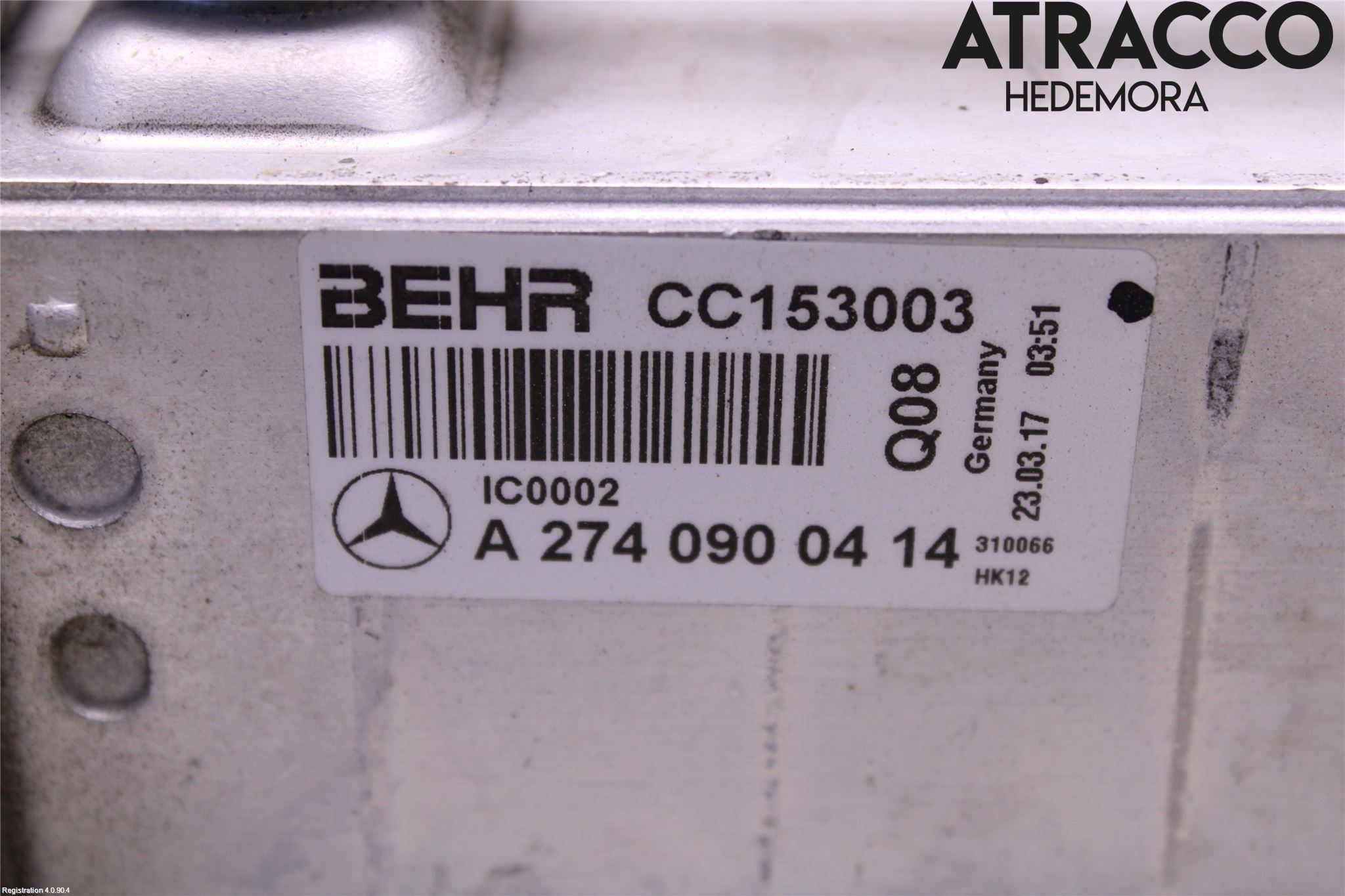Mercedes-Benz MB E-KLASS (W213) 16-23 Laddluft-Intercooler Kyl