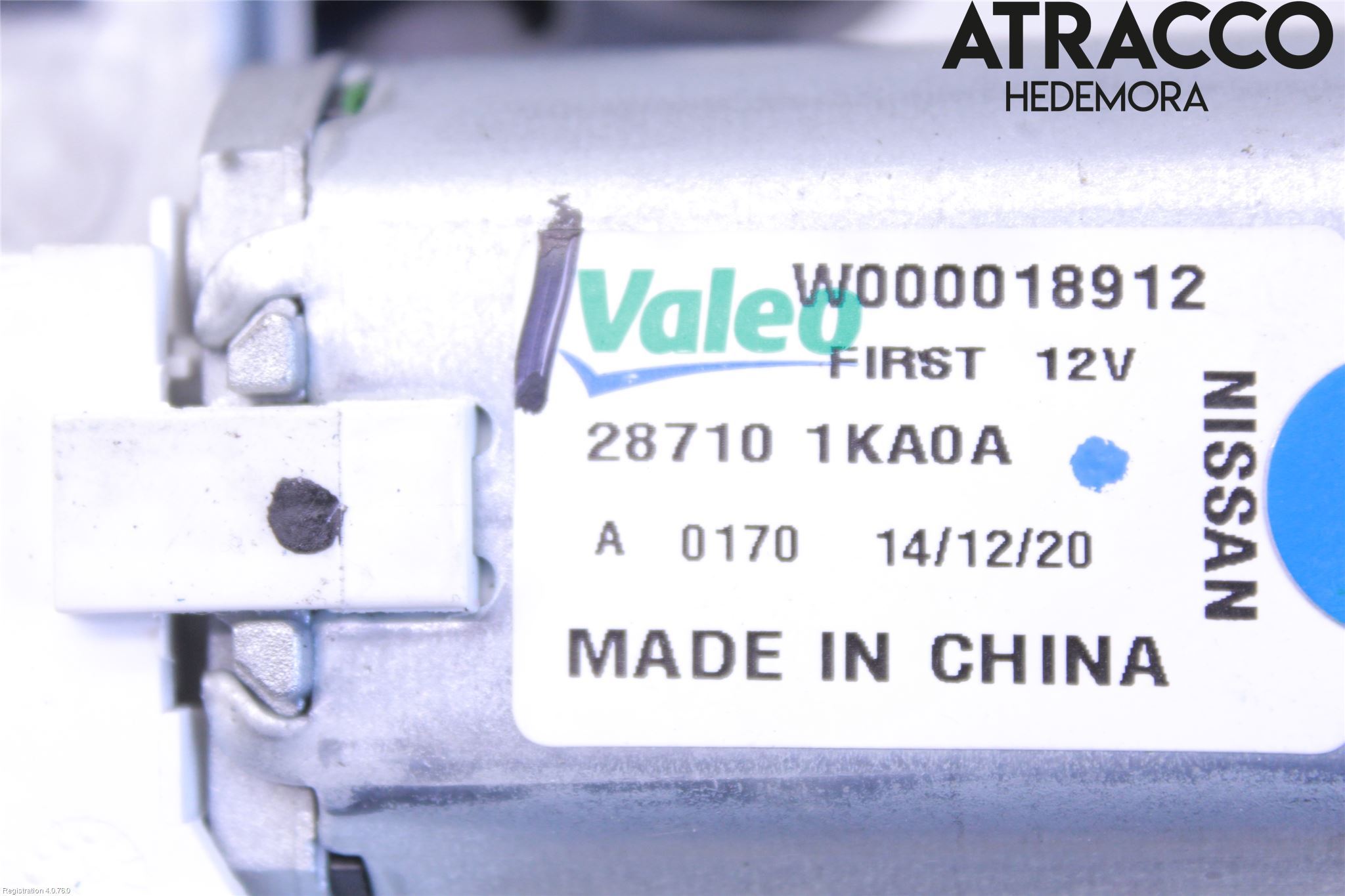 Nissan PULSAR Torkarmotor Baklucka