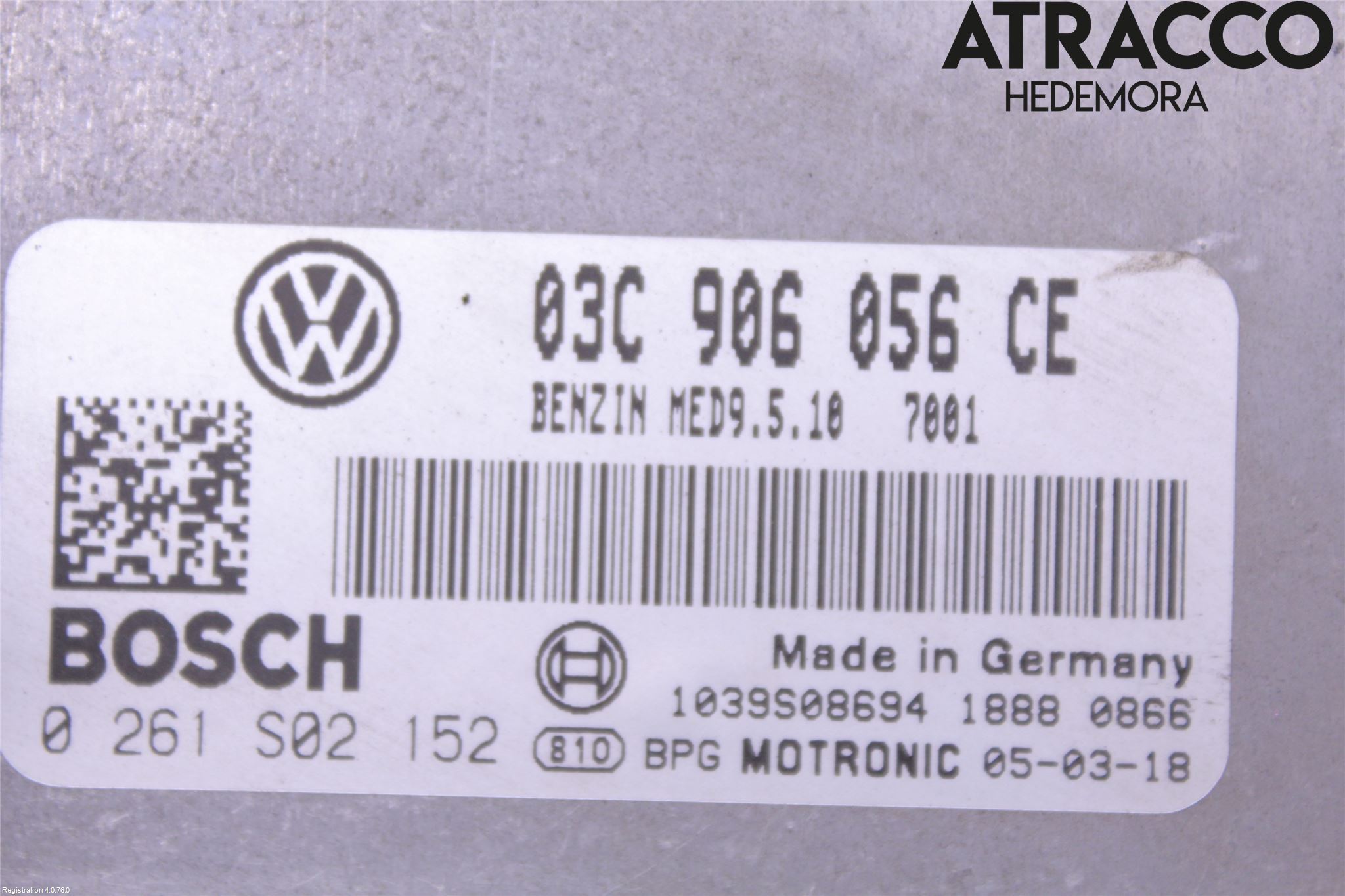 Volkswagen VW TOURAN 03-10 Styrenhet Insprut Bensin