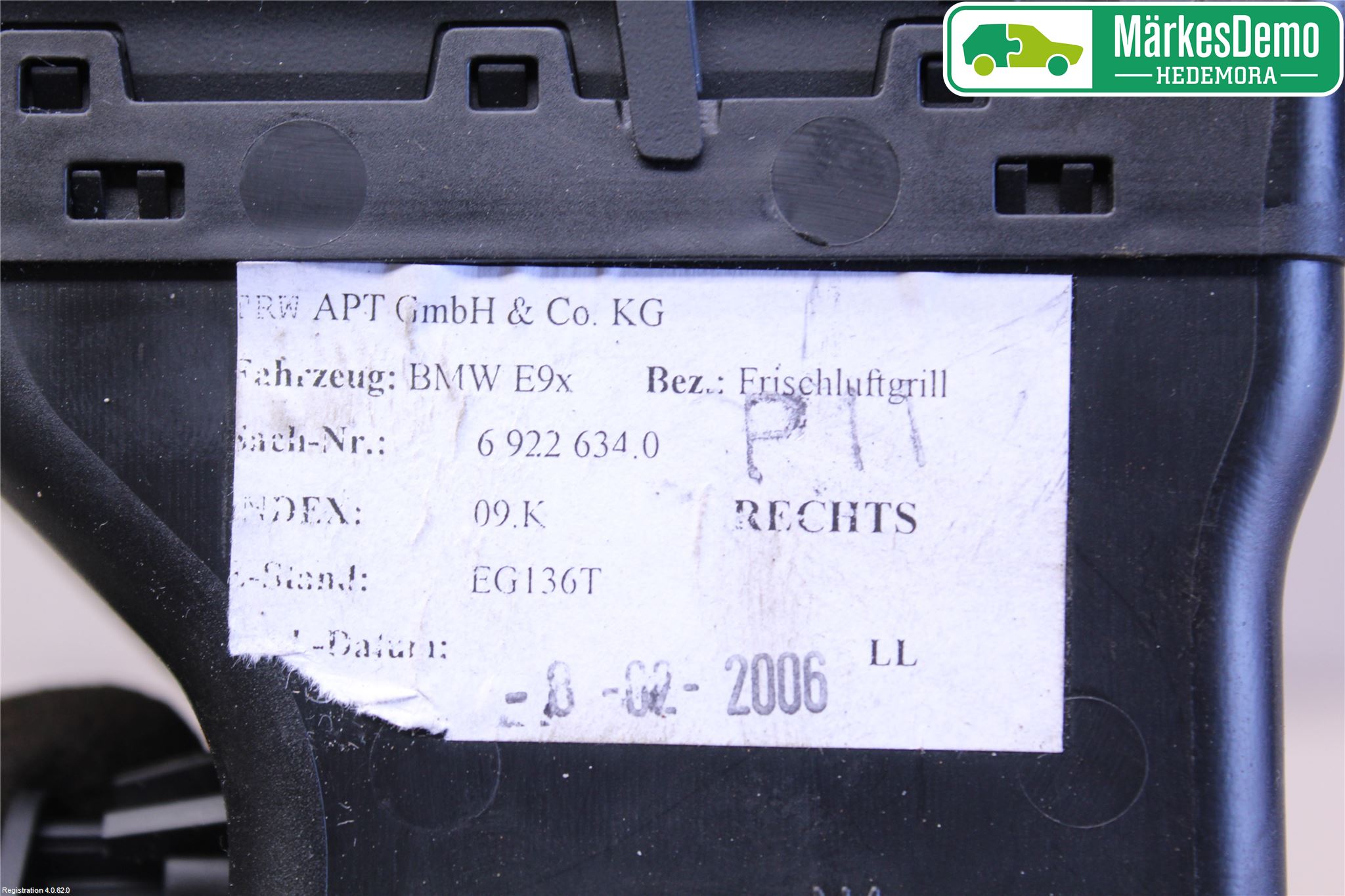 BMW 3 E90/91 SED/TOU 05-12 Defrosterkanal-Munstycke