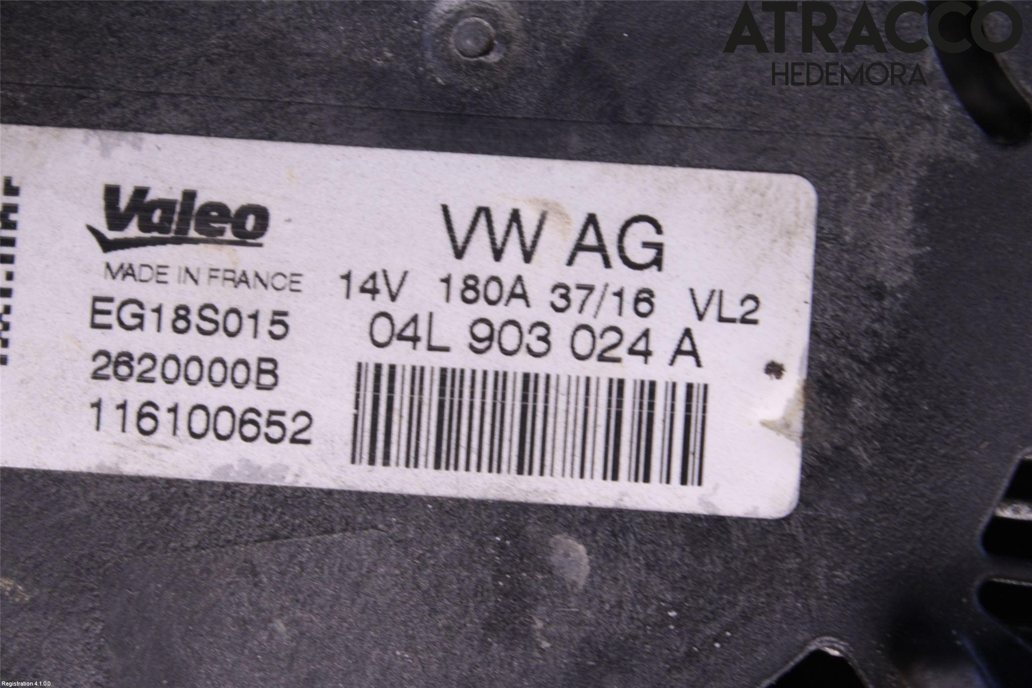 Audi A4/S4 B9 16-19 Generator
