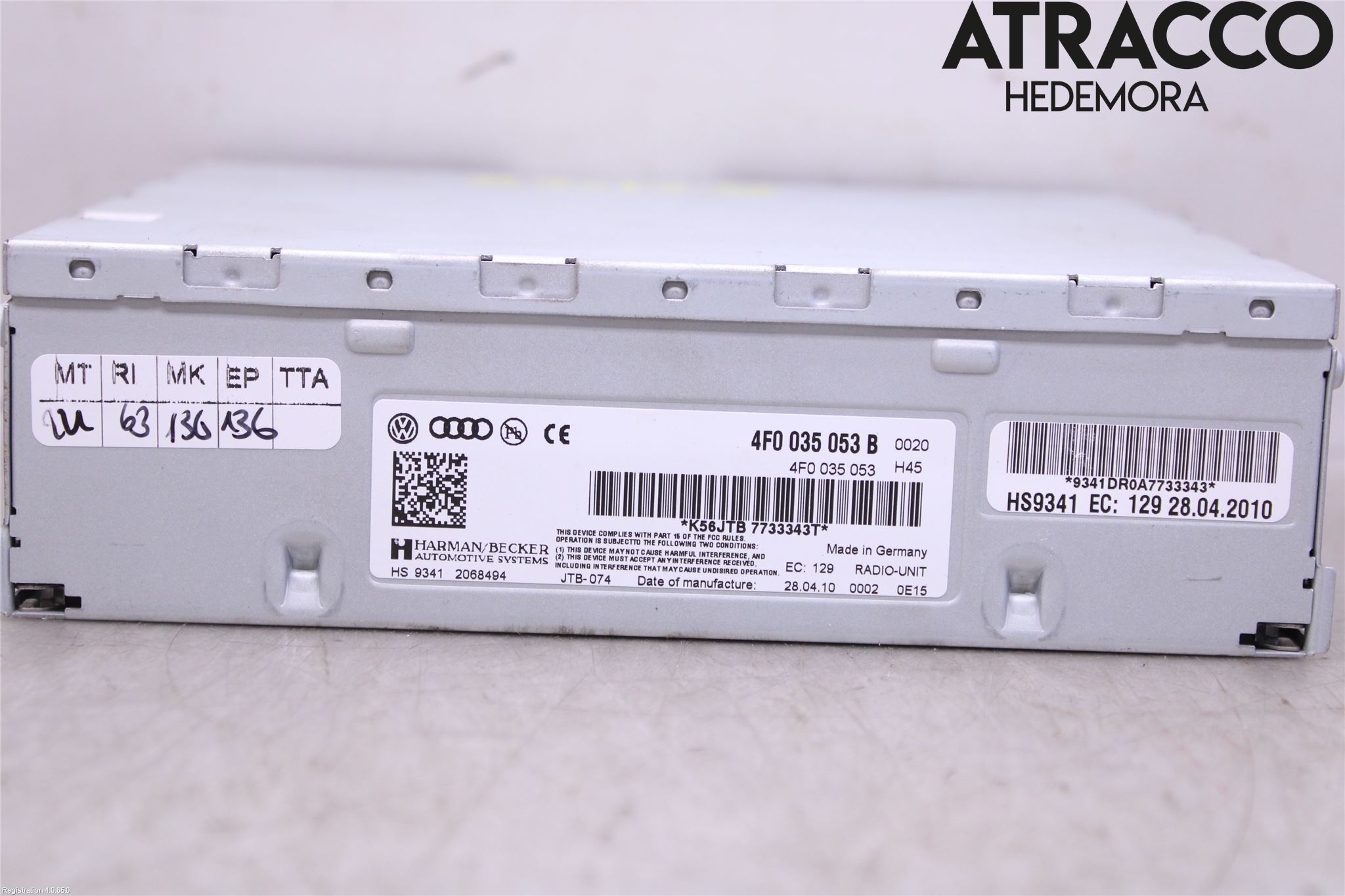 Audi Q7/SQ7 Radio Övrigt