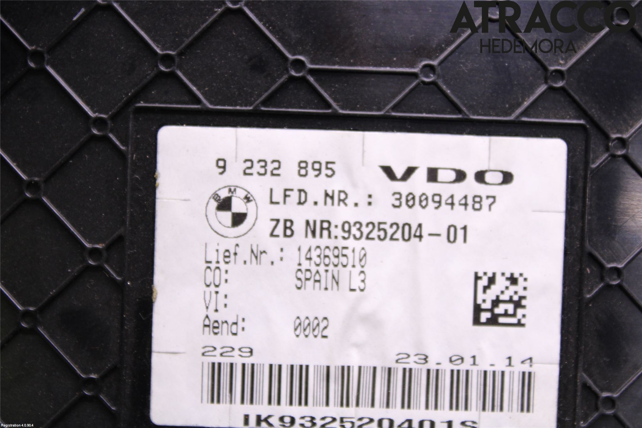 BMW 3 F30/F31/F80 12-19 Instrument Komb