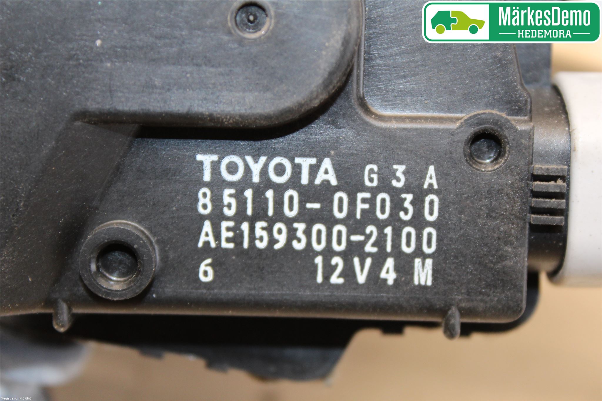 Toyota VERSO 09-18 Torkarmekanism Vindruta