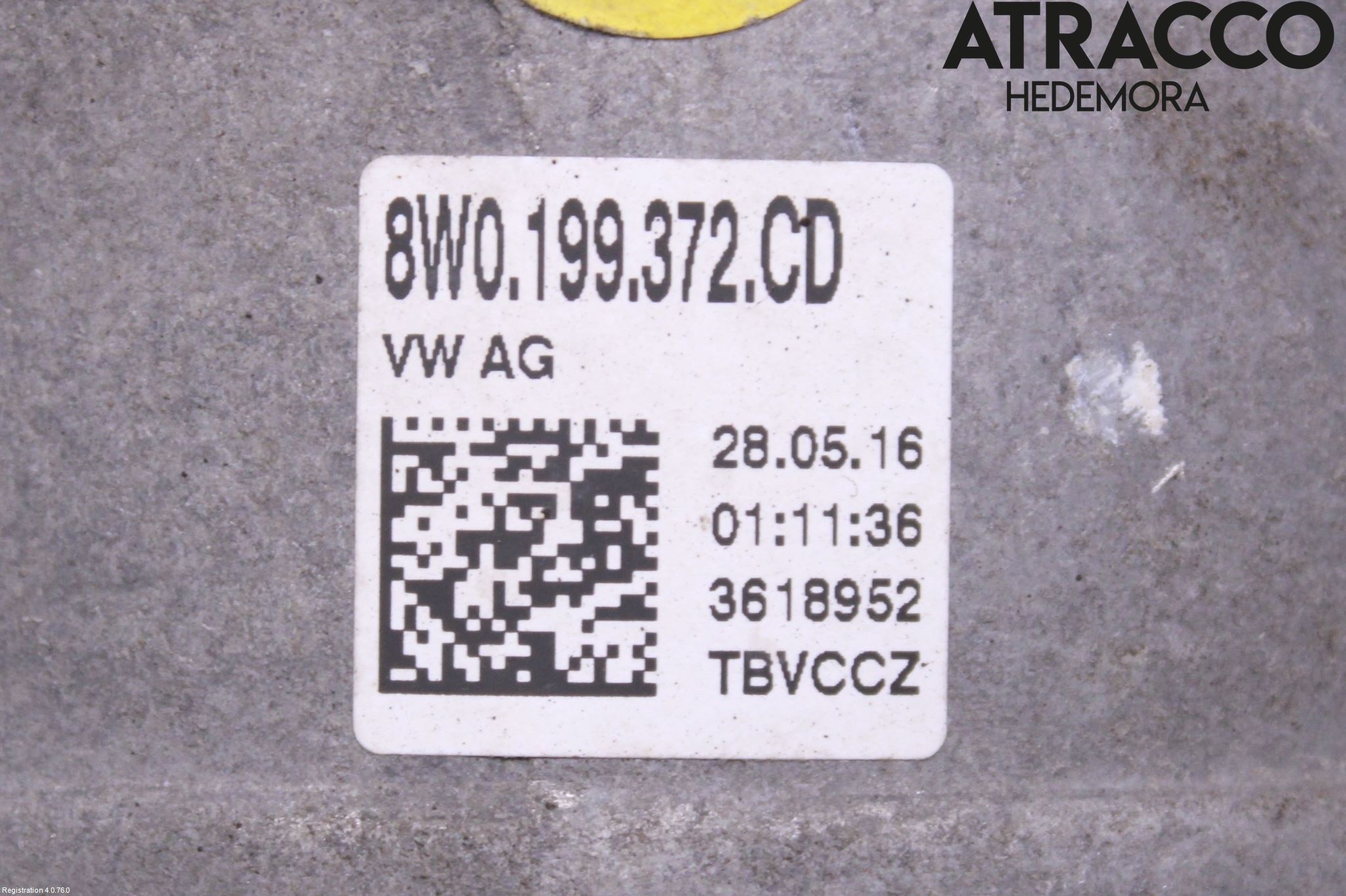 Audi A4/S4 B9 16-19 Motorkudde