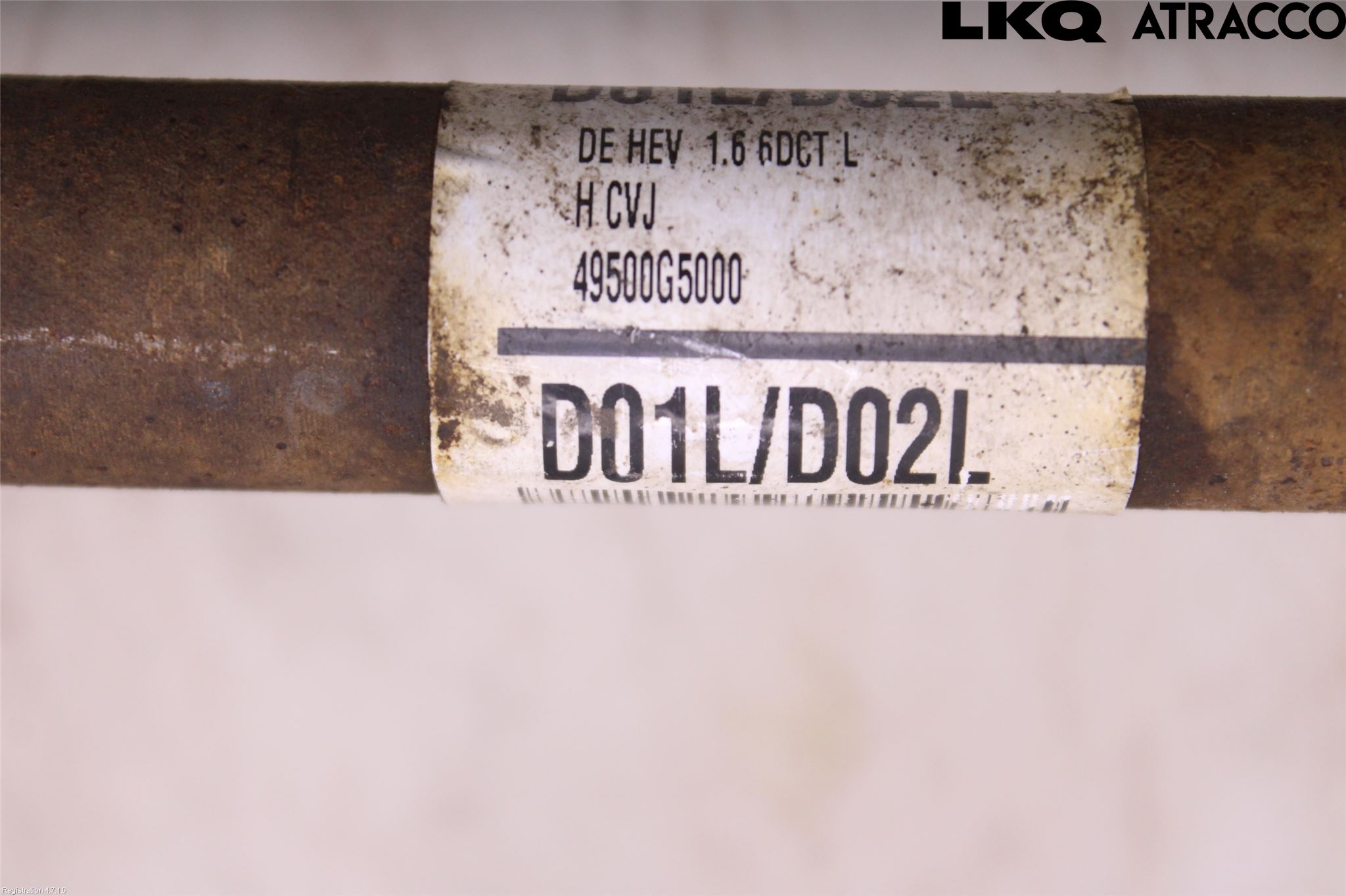 Kia NIRO (DE) 17-22 Drivaxel Fram Vänster