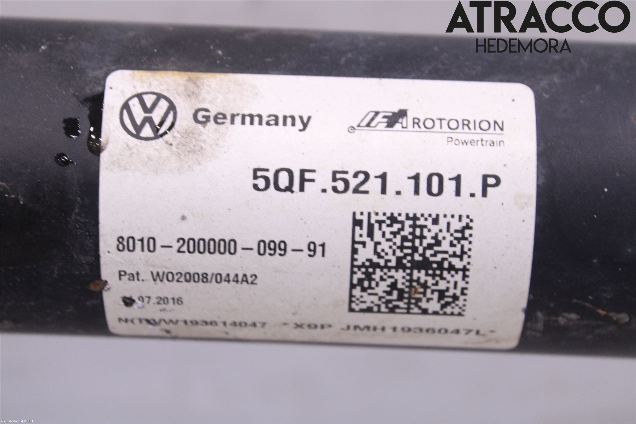 Volkswagen VW TIGUAN 16-24 Mellanaxel Komp
