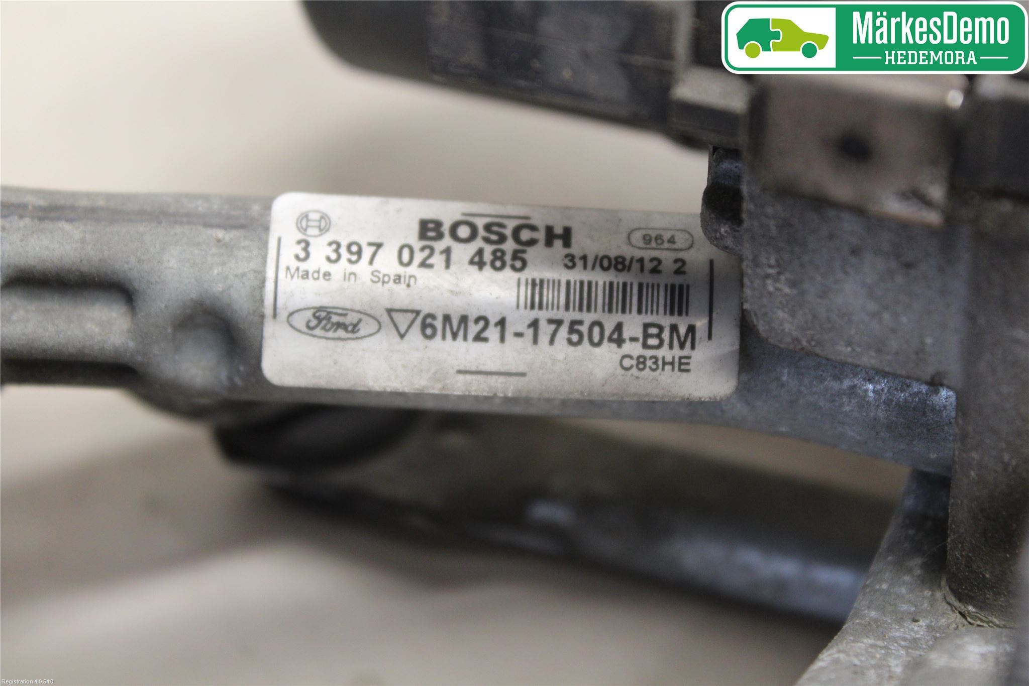 Ford S-MAX 06-15 Torkarmotor Vindruta