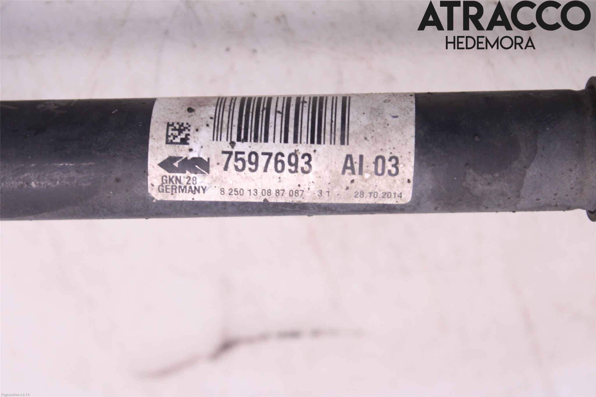 BMW 3 GT F34 13-19 Drivaxel Fram Vänster