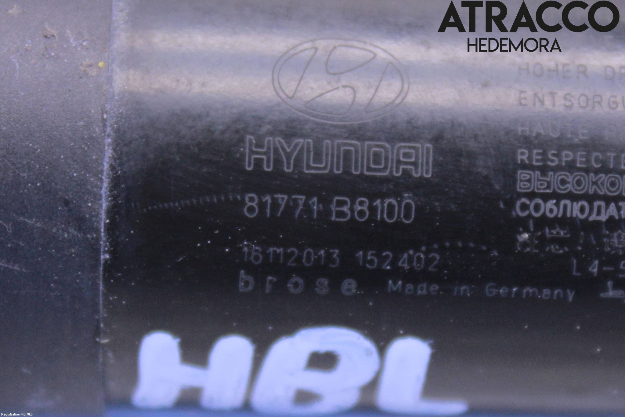 Hyundai SANTA FE 13-18 Bakluckeöppnare Automatisk