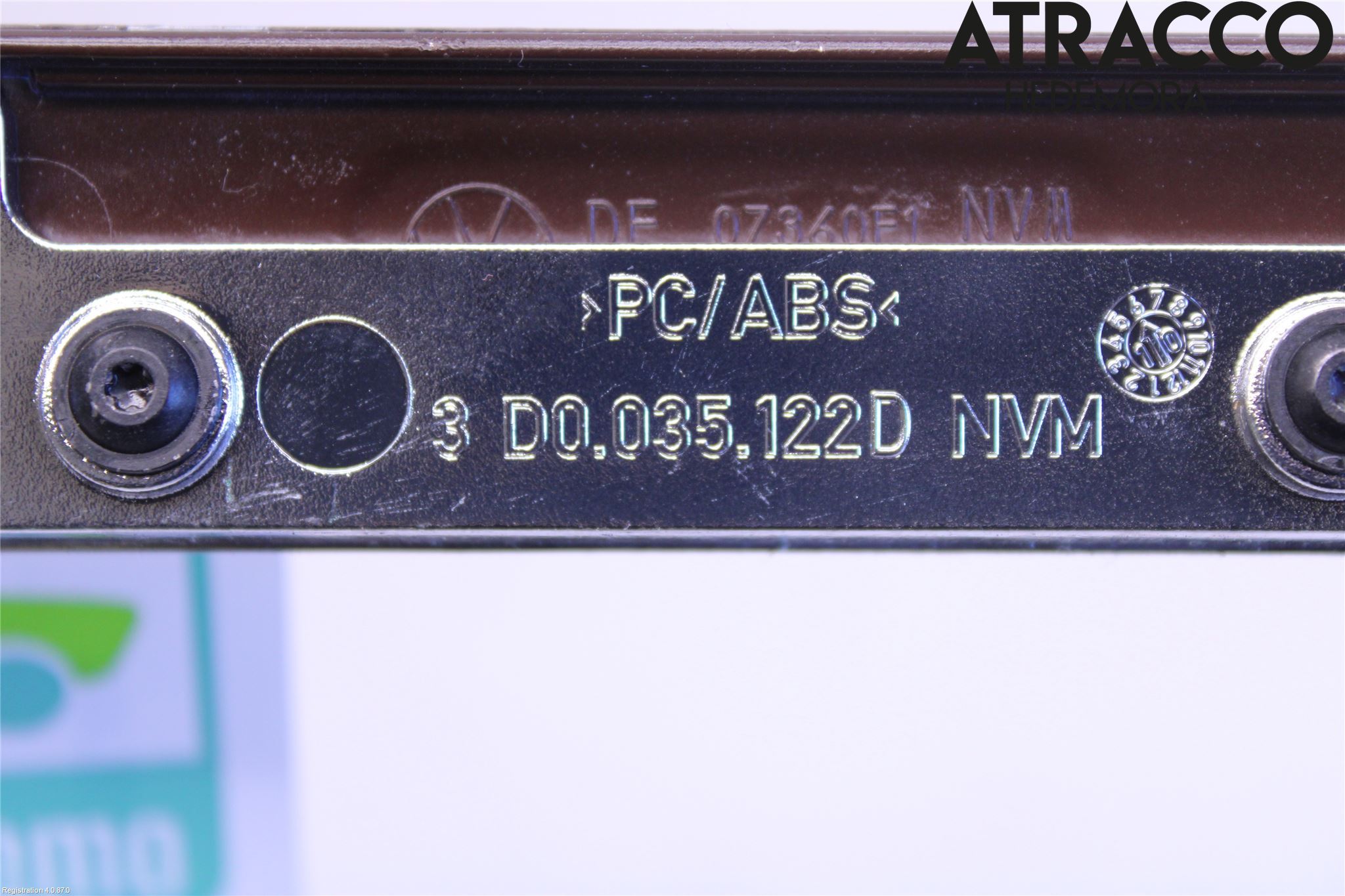 Volkswagen VW PHAETON Instrument-Radio Sarg