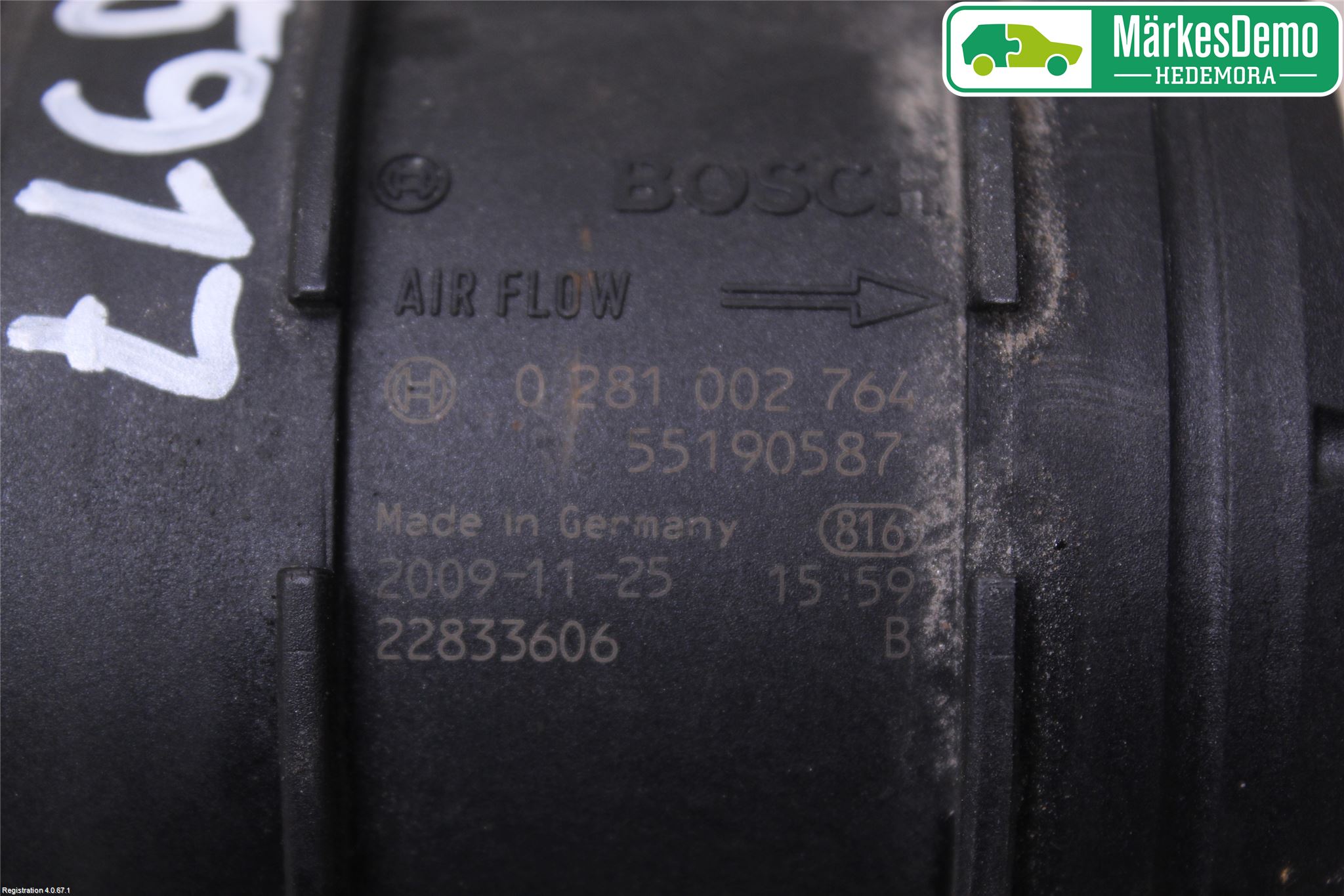 Saab 9-3 VER2/VER3 08-15 Injluftmassamätare