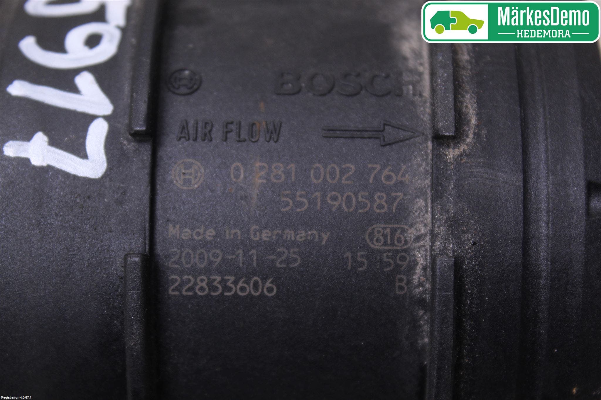 Saab 9-3 VER2/VER3 08-15 Injluftmassamätare