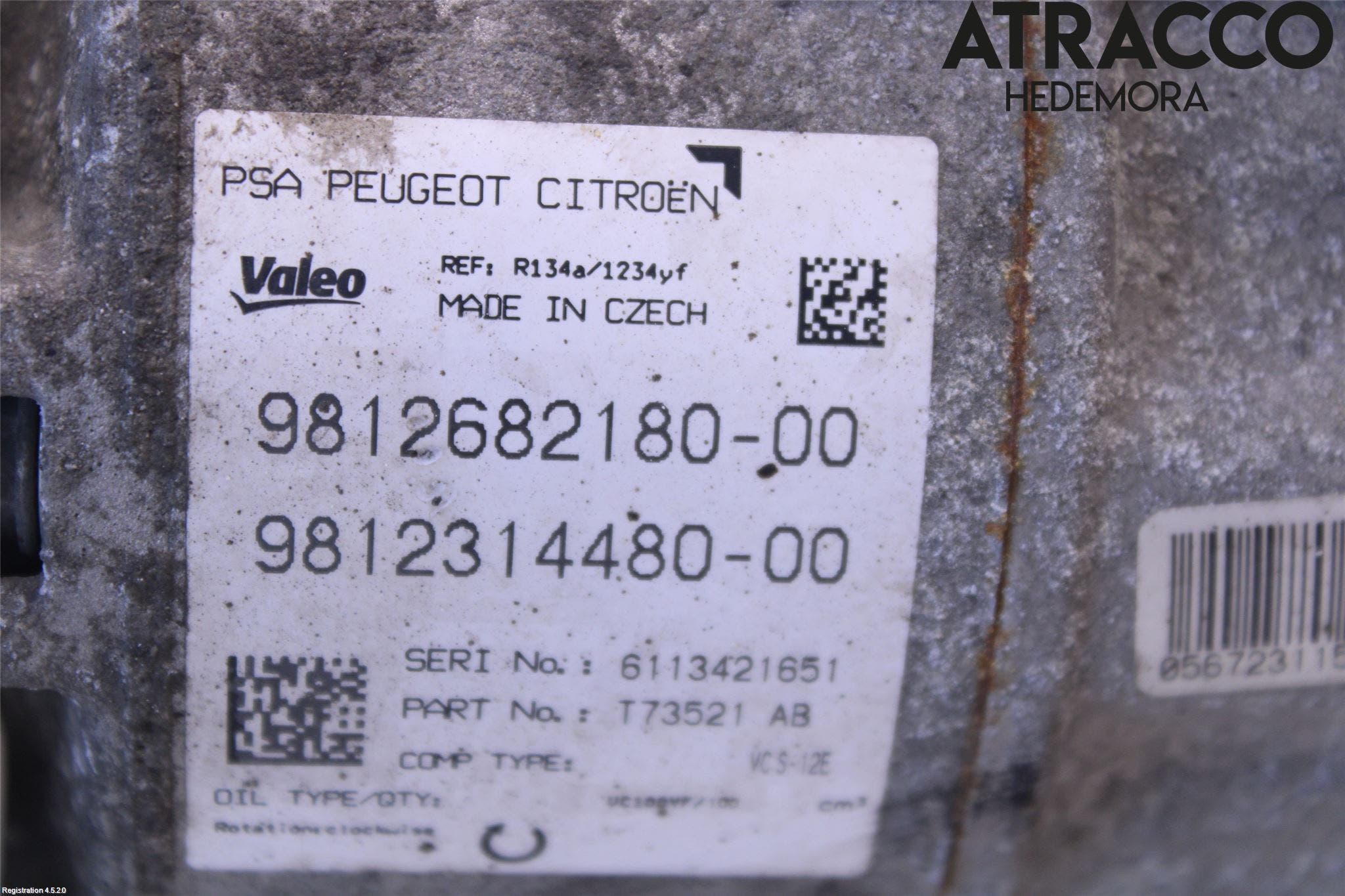 Peugeot 3008 17-24 Ac Kompressor