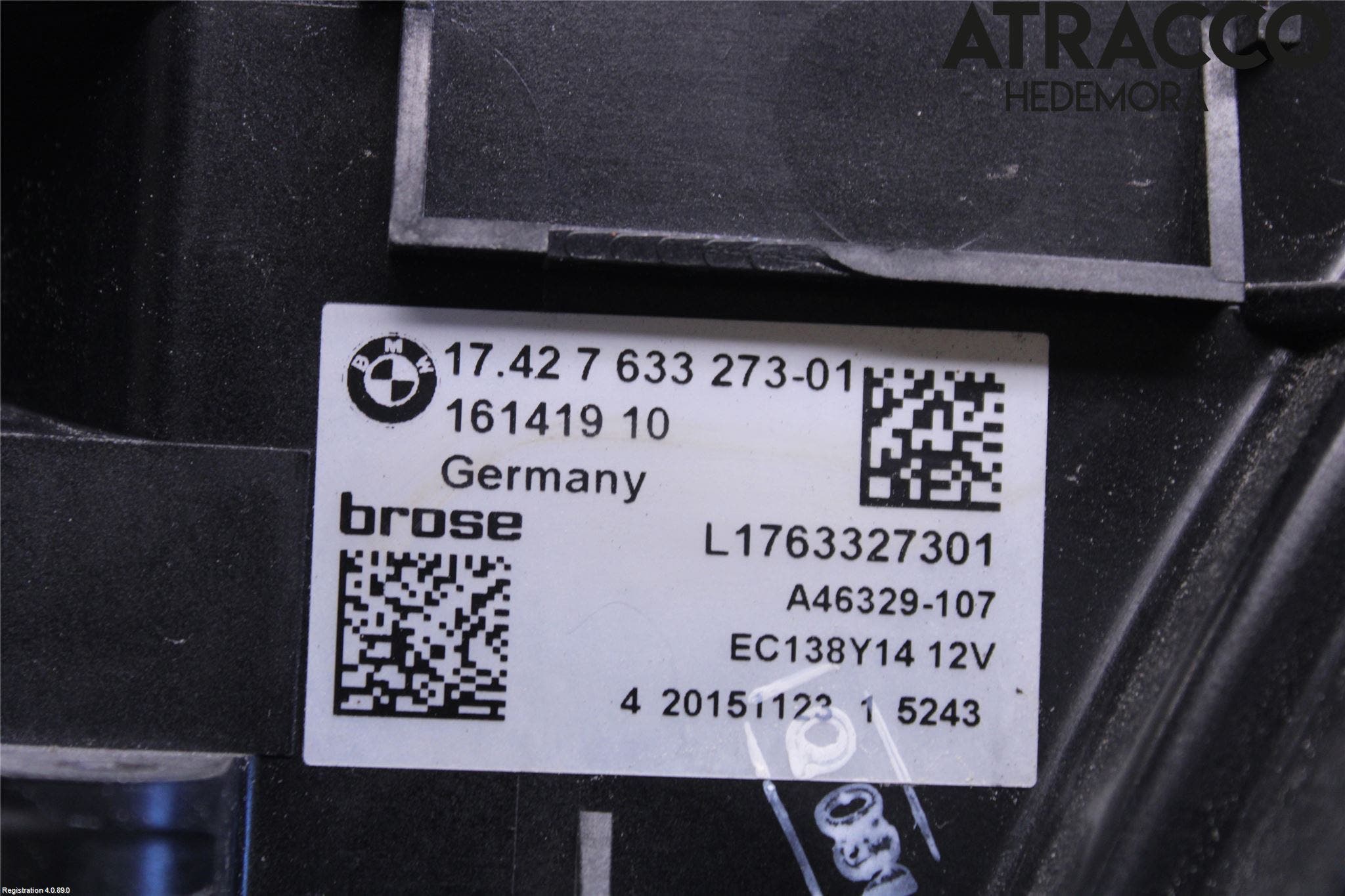 BMW 5 F10/F11/F18 09-17 Kylfläkt El