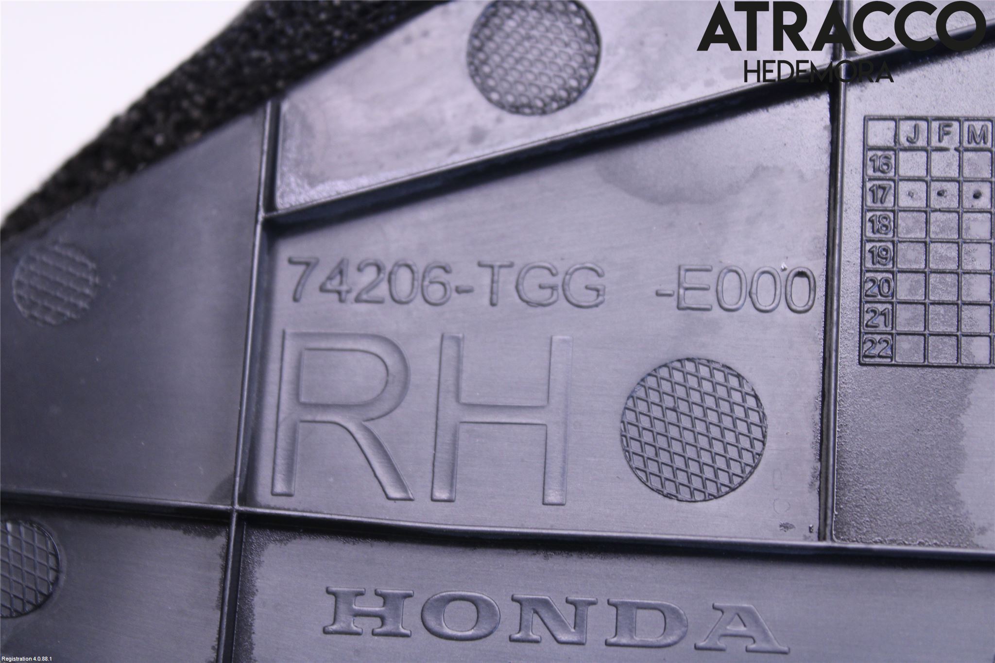 Honda CIVIC 17-22 Frontplåt