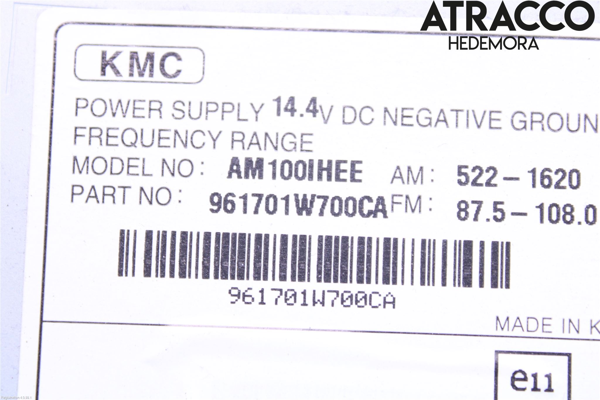 Kia RIO 12-16 Cd Radio - Multimediapanel