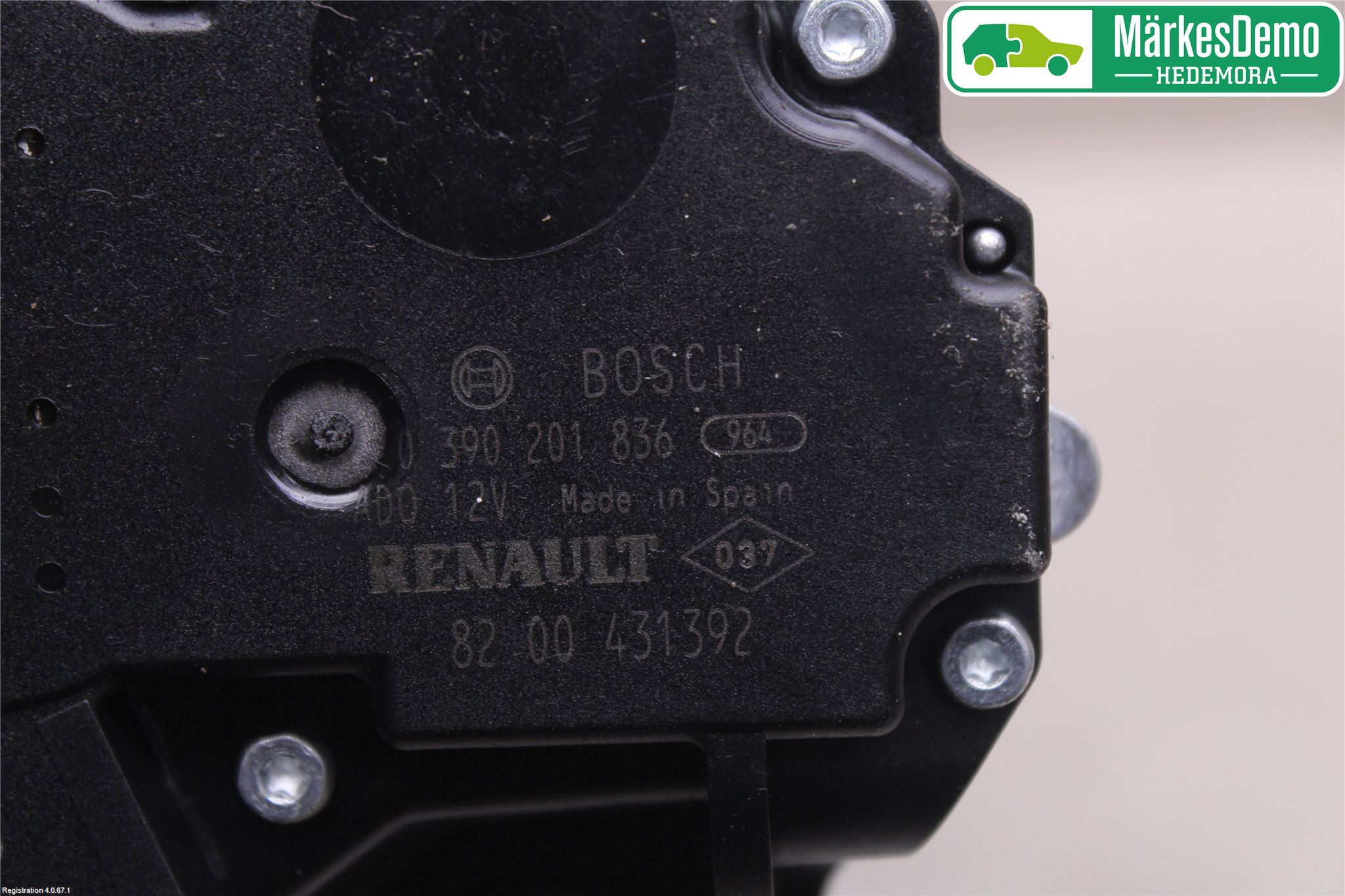 Renault KANGOO II 08-14 Torkarmotor Baklucka