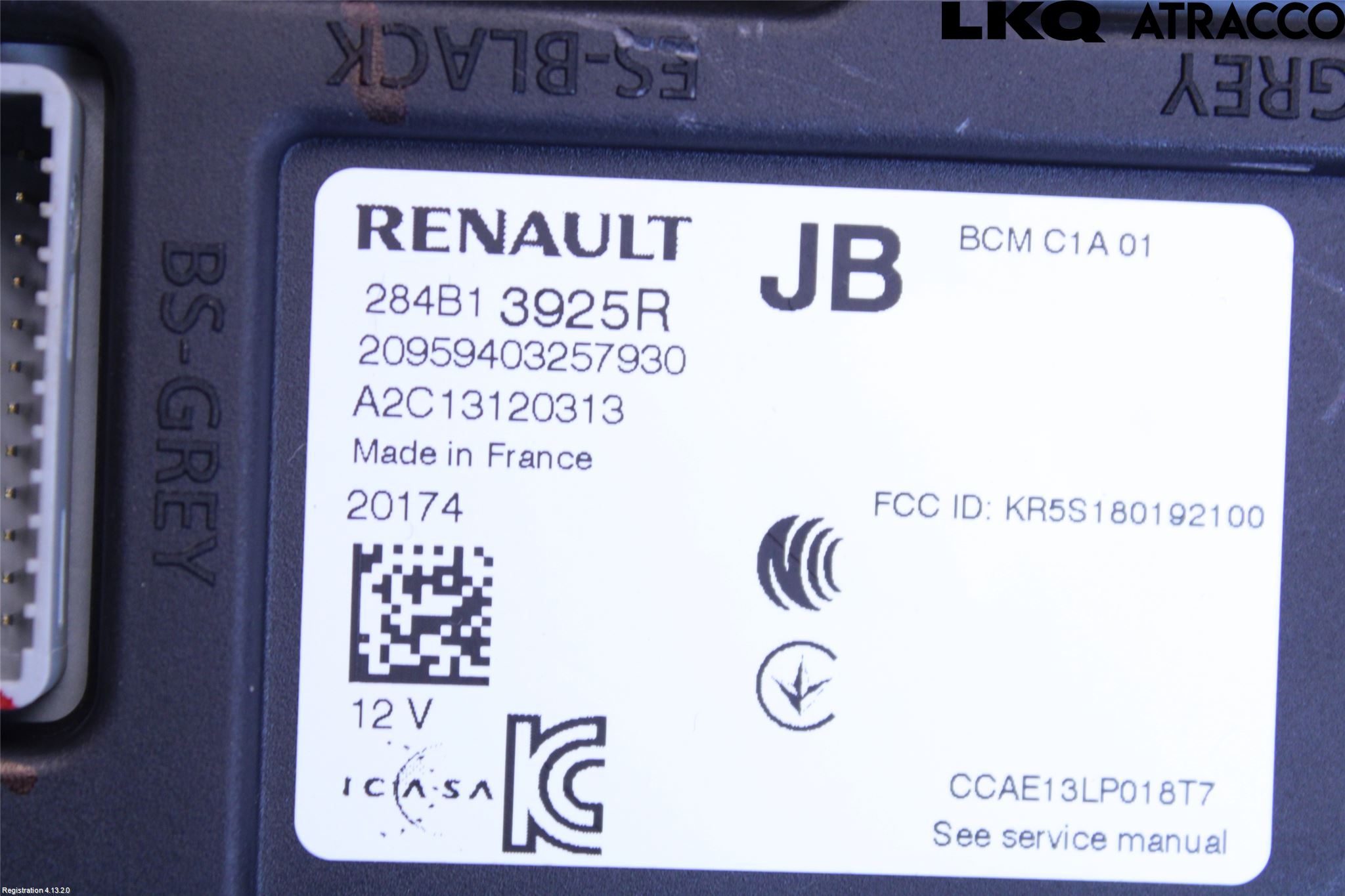 Renault CAPTUR 20-24 Styrenhet Övrigt