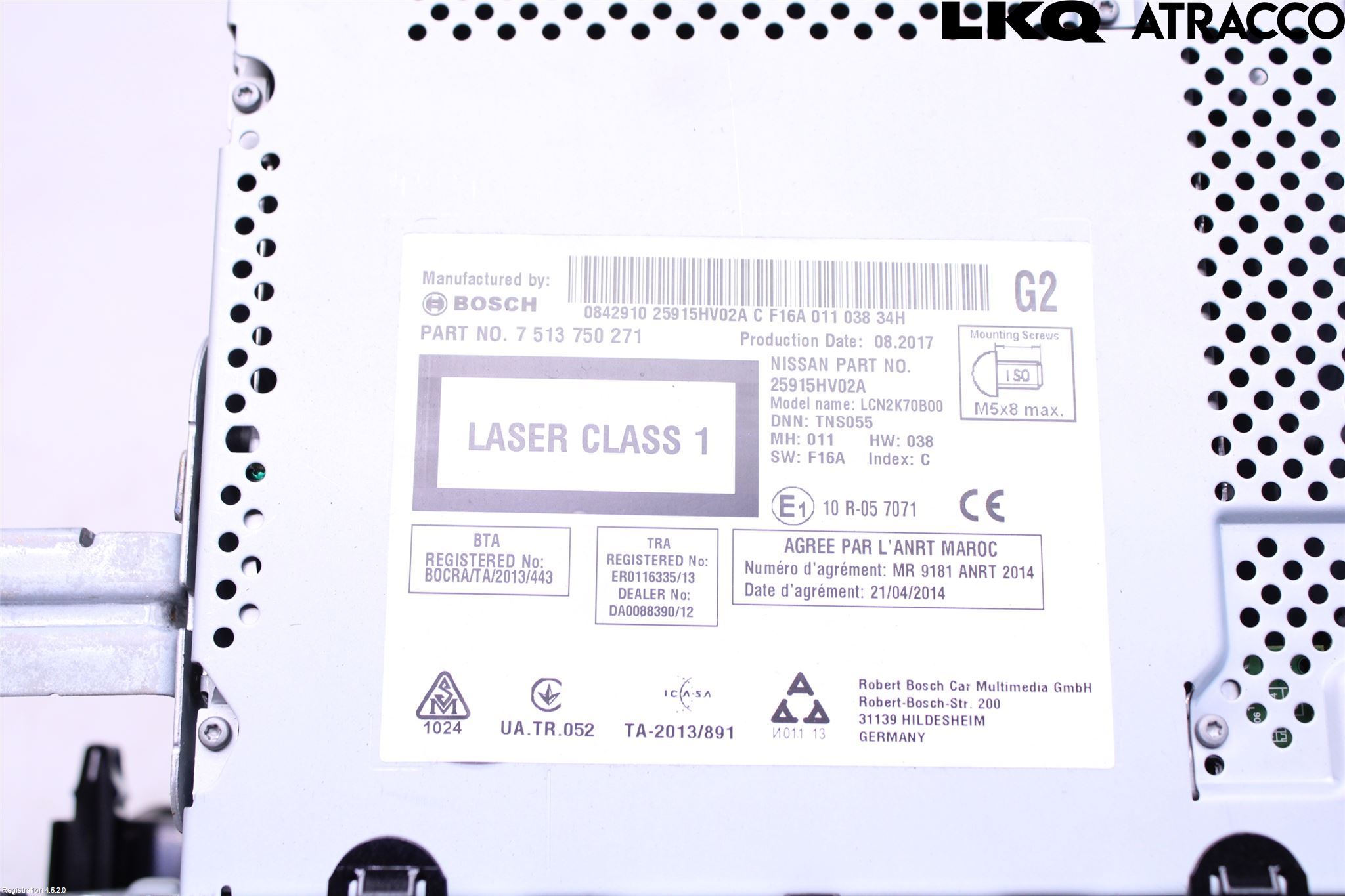 Nissan QASHQAI 17-21 Cd Radio - Multimediapanel
