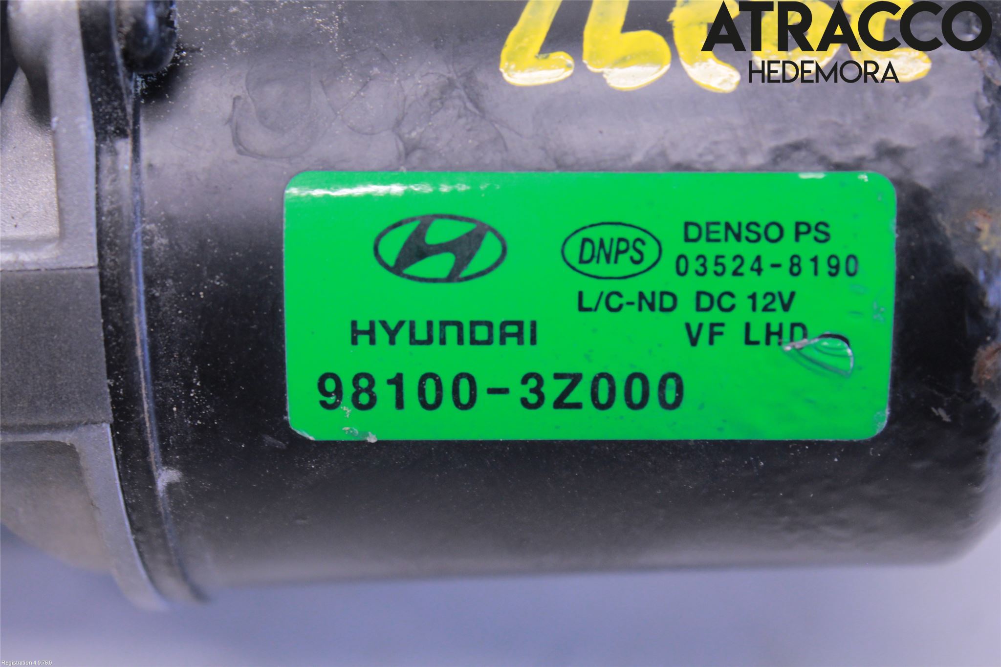 Hyundai i40 16-18 Torkarmekanism Vindruta