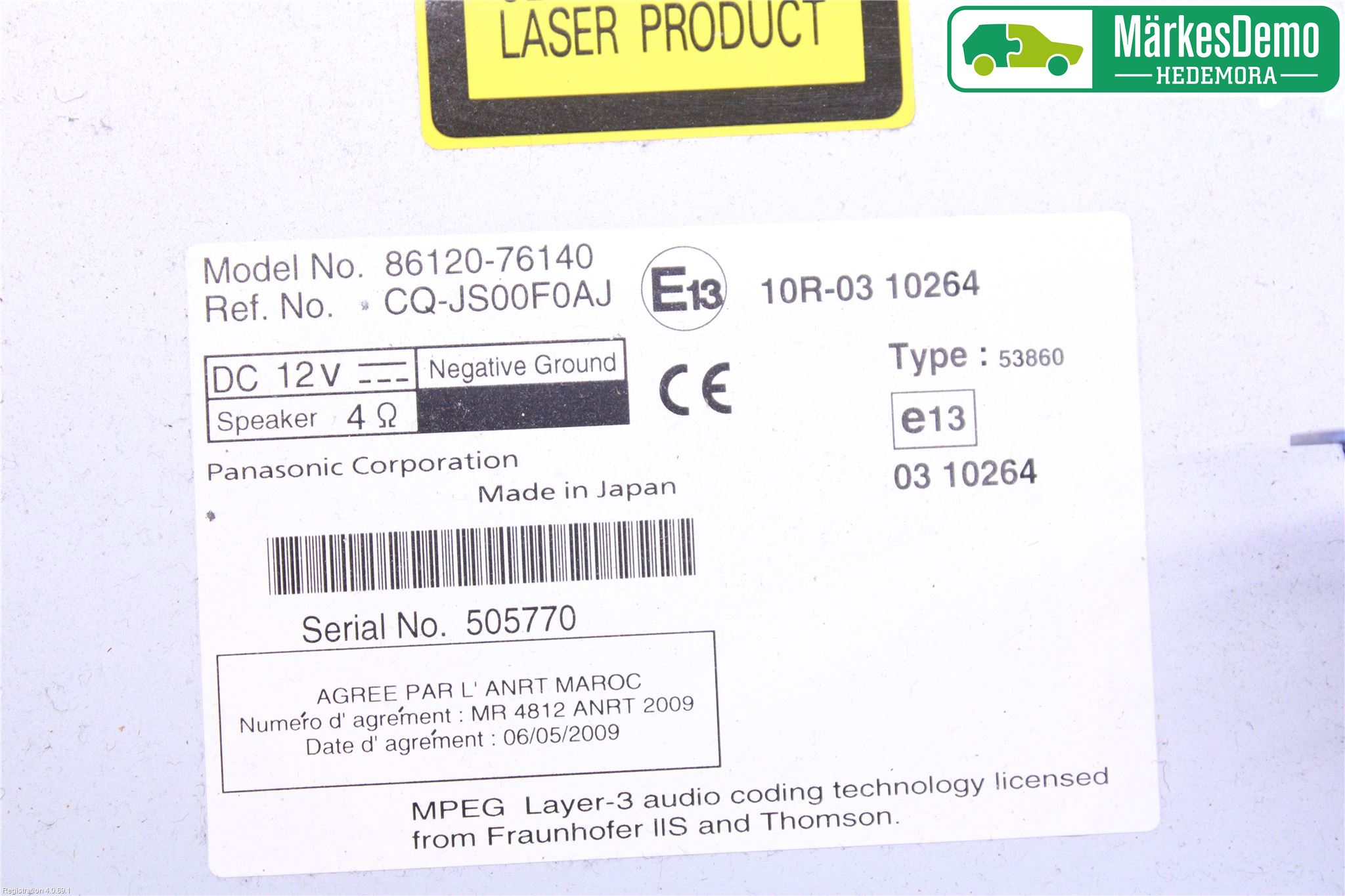 Lexus CT 200h Cd Radio - Multimediapanel