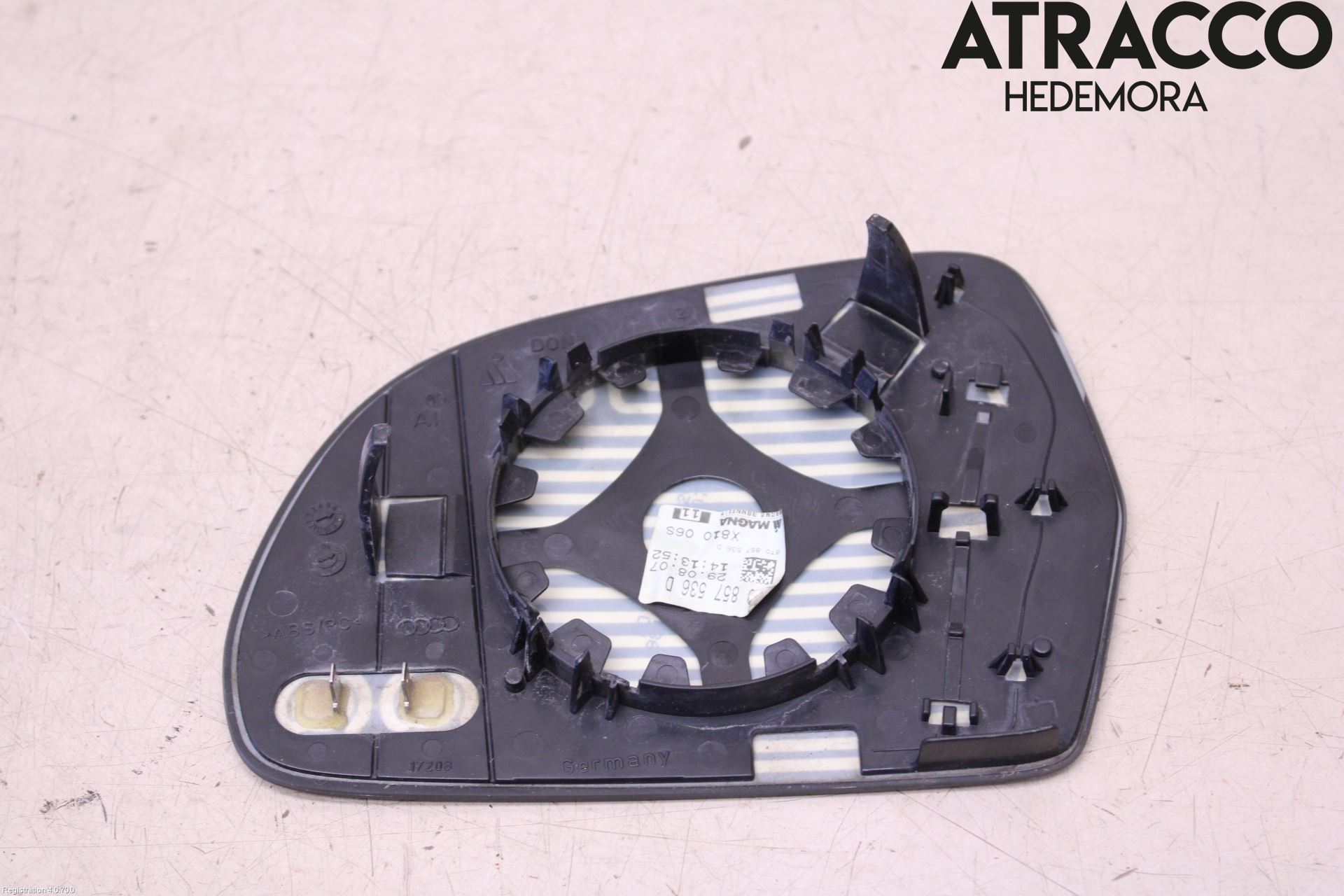 Audi A5 07-16 Spegelglas Hö