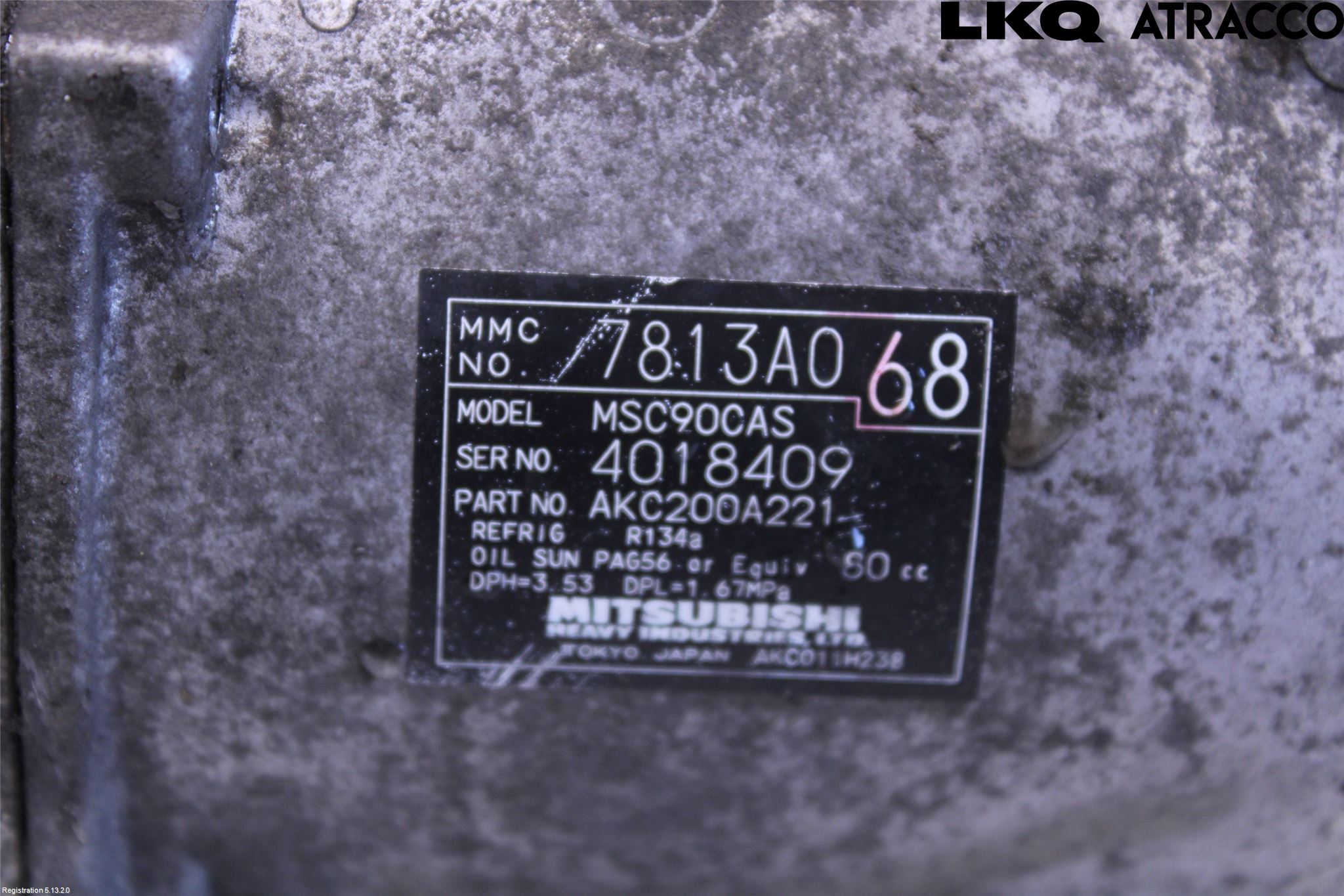 Mitsubishi OUTLANDER 07-12 Ac Kompressor