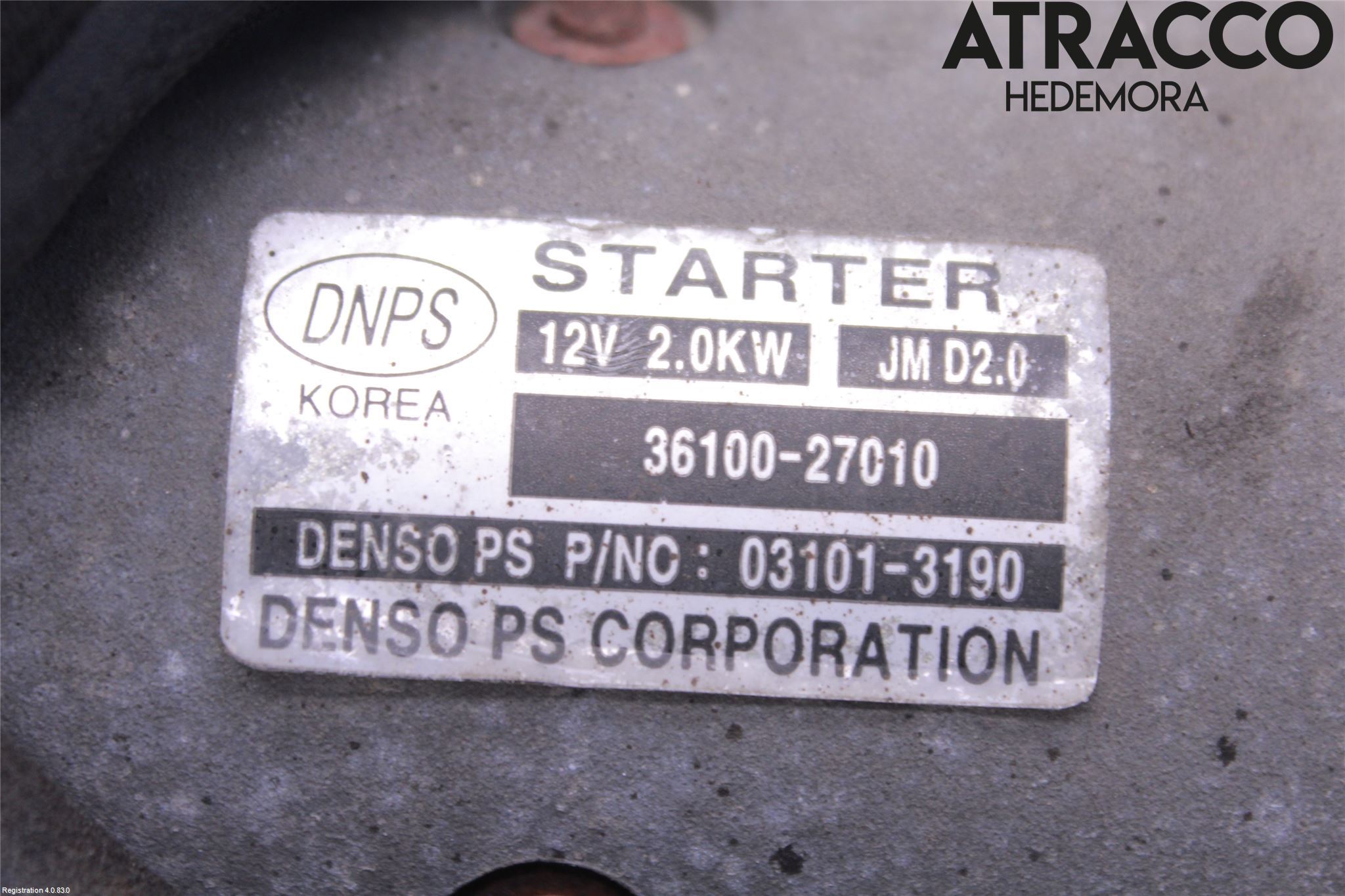 Hyundai TUCSON 05- Startmotor Diesel