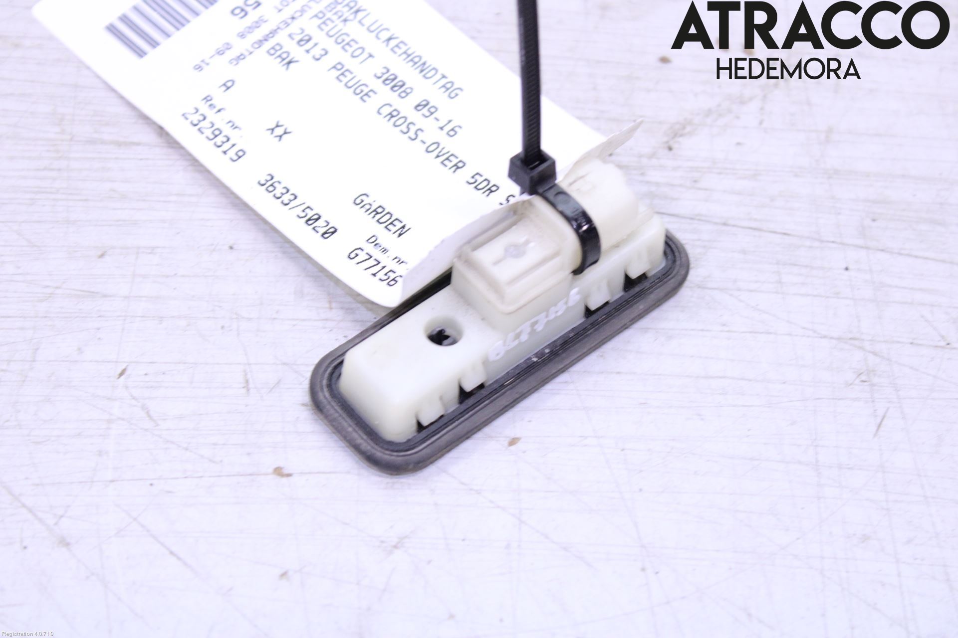 Peugeot 3008 09-16 Bakluckehandtag