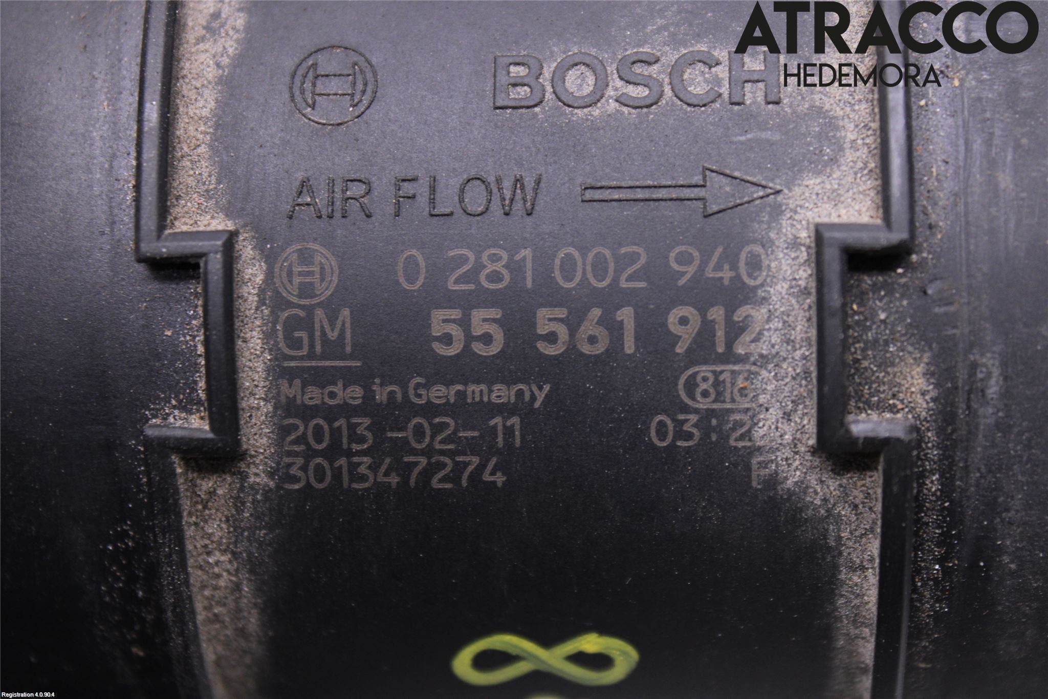 Opel ASTRA J 10-15 Injluftmassamätare